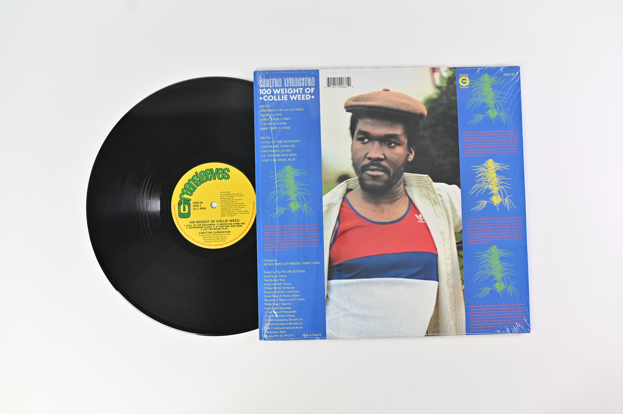 Carlton Livingston - 100 Weight Of Collie Weed on Greensleeves Records