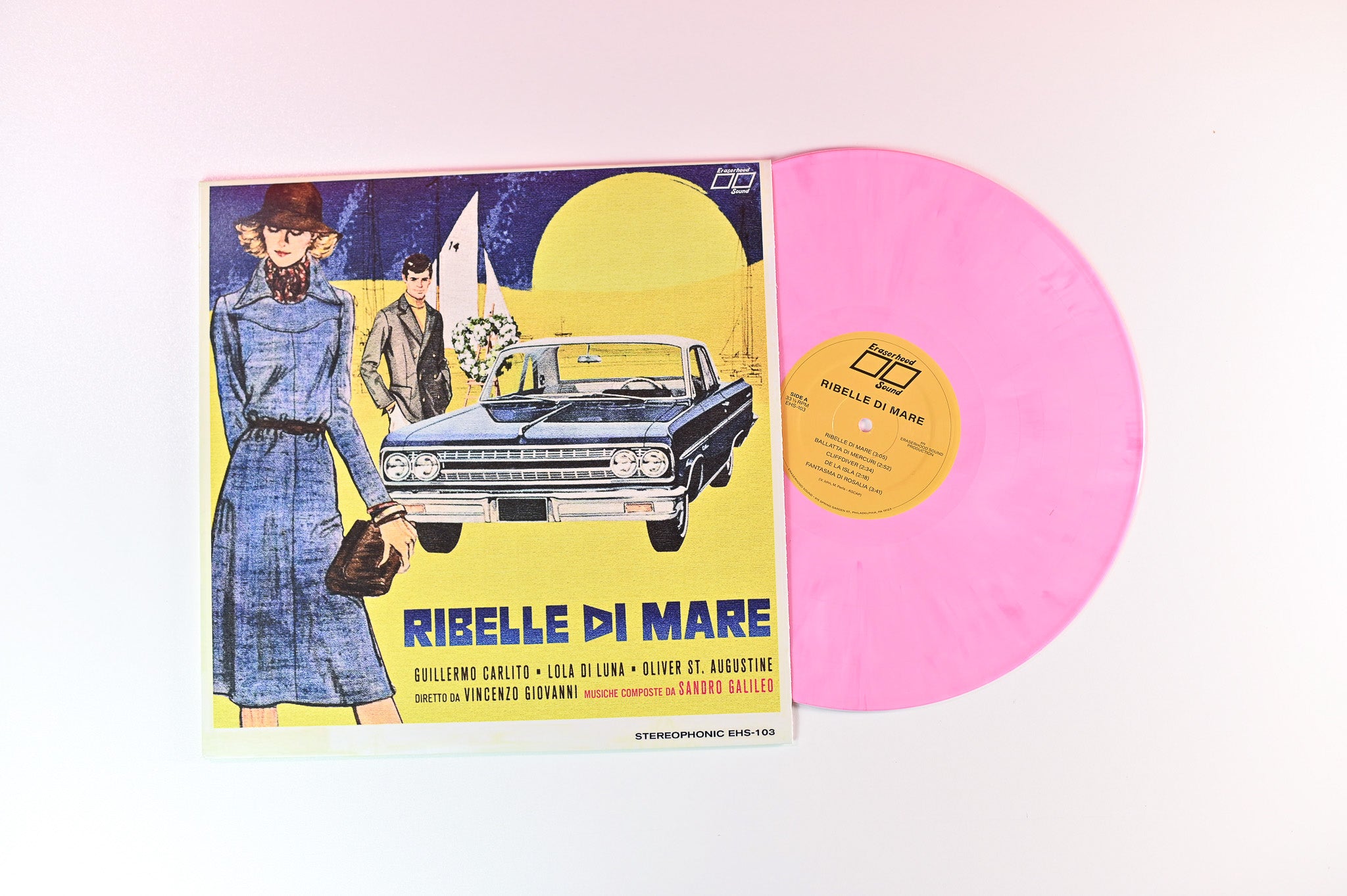 Sandro Galileo - Ribelle di Mare on Eraserhood Sound - Pink Vinyl