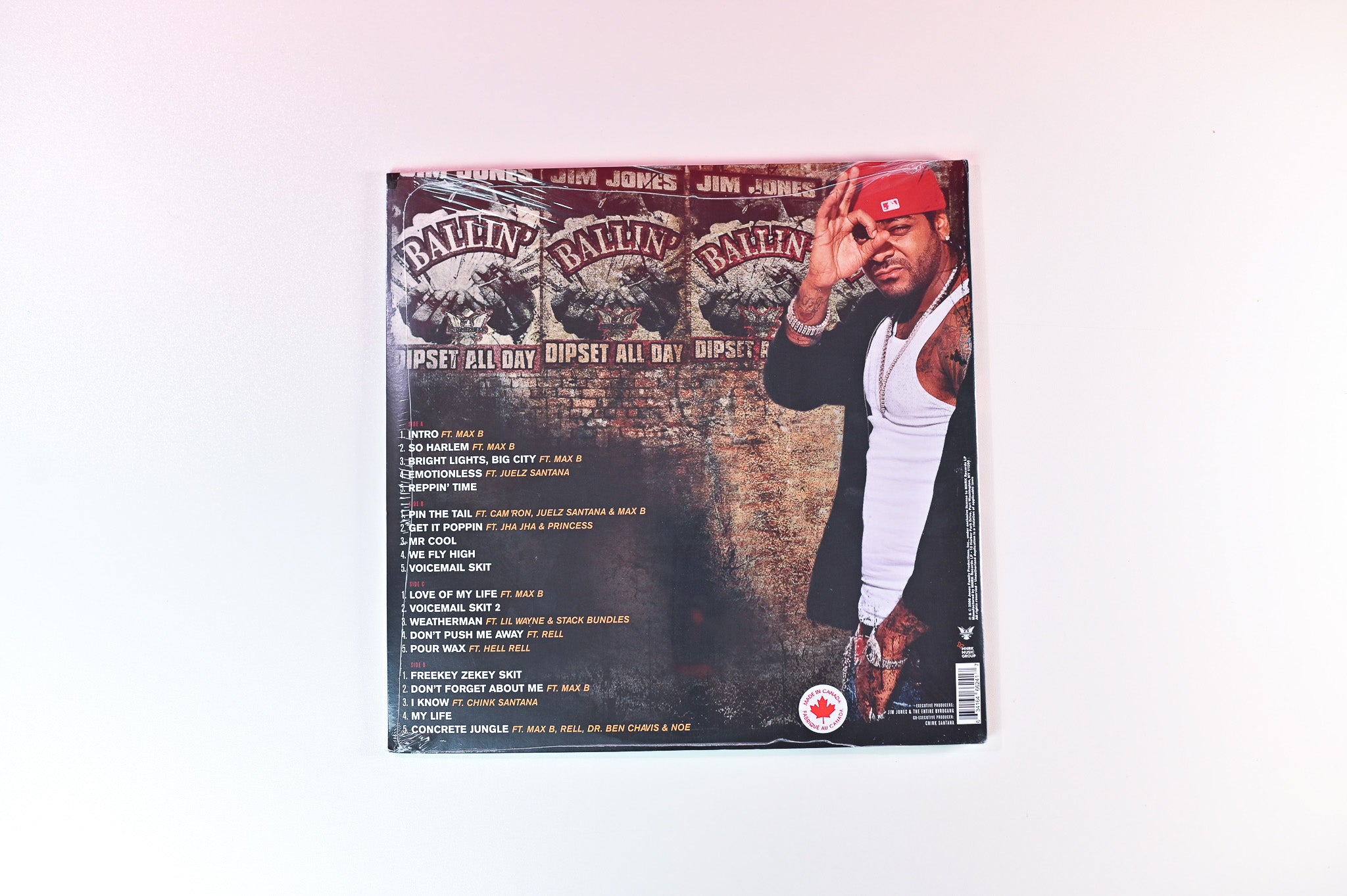 Jim Jones - Hustler's P.O.M.E. (Product Of My Environment) on Diplomats / Koch Records - Sealed Gold Vinyl