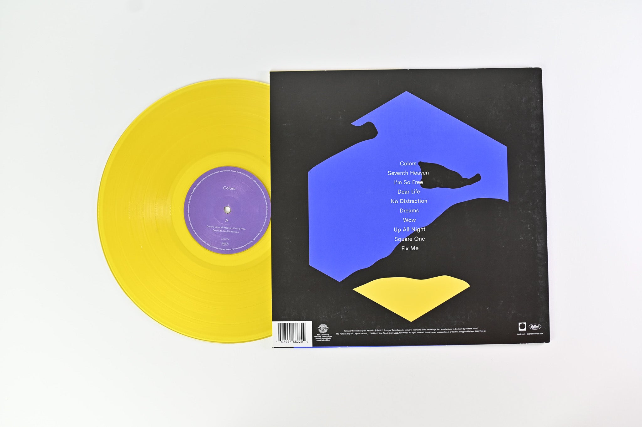 Beck - Colors on Capitol Records - Yellow Vinyl