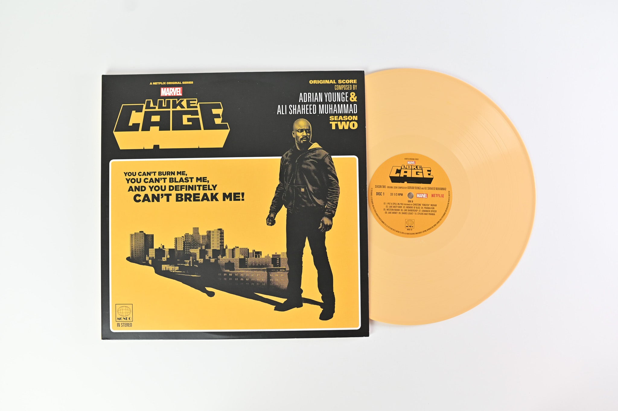 Adrian Younge - Marvel's Luke Cage Season Two - Original Soundtrack on Mondo - Yellow Vinyl
