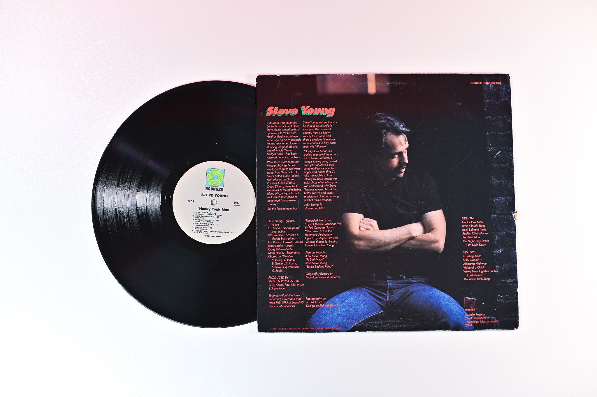 Steve Young - Honky Tonk Man on Rounder Records