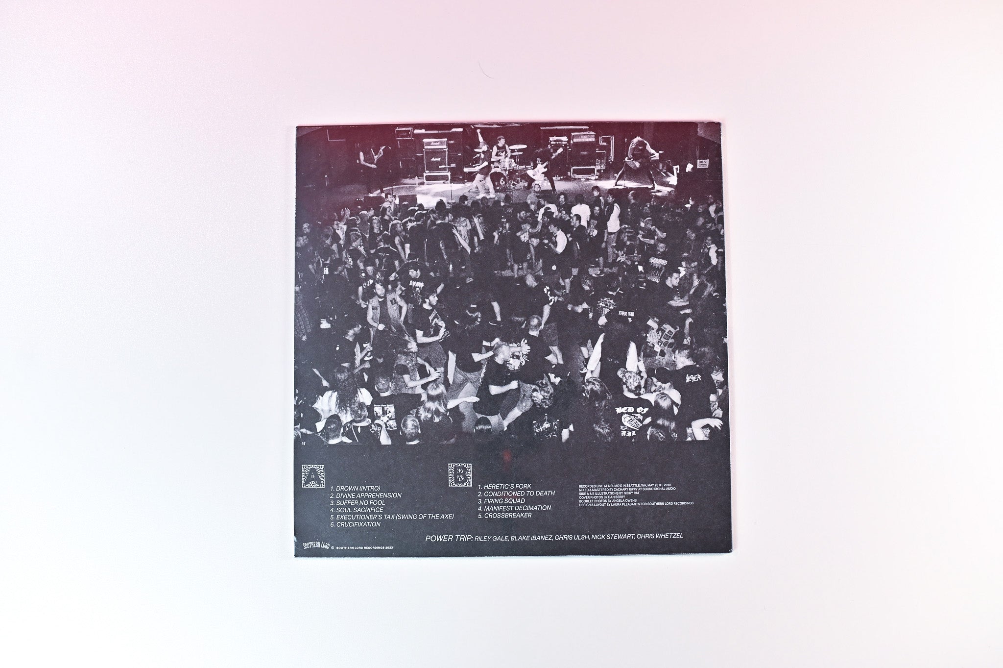 Power Trip - Live In Seattle 05.28.2018 on Southern Lord - Clear Vinyl Sealed