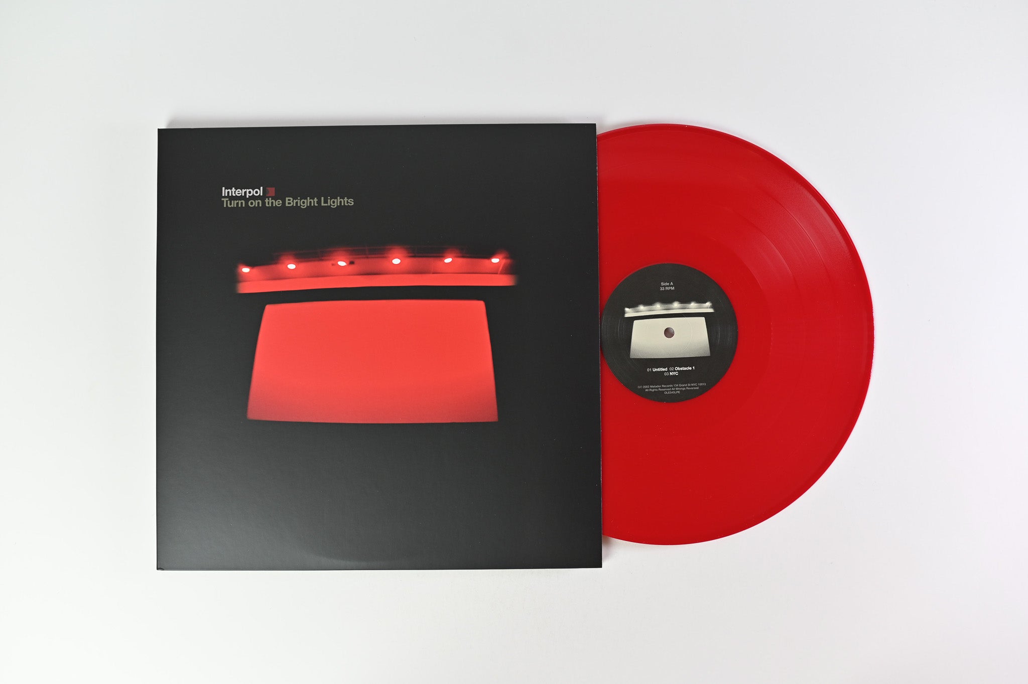 Interpol - Turn On The Bright Lights on Matador VMP Red Opaque Vinyl