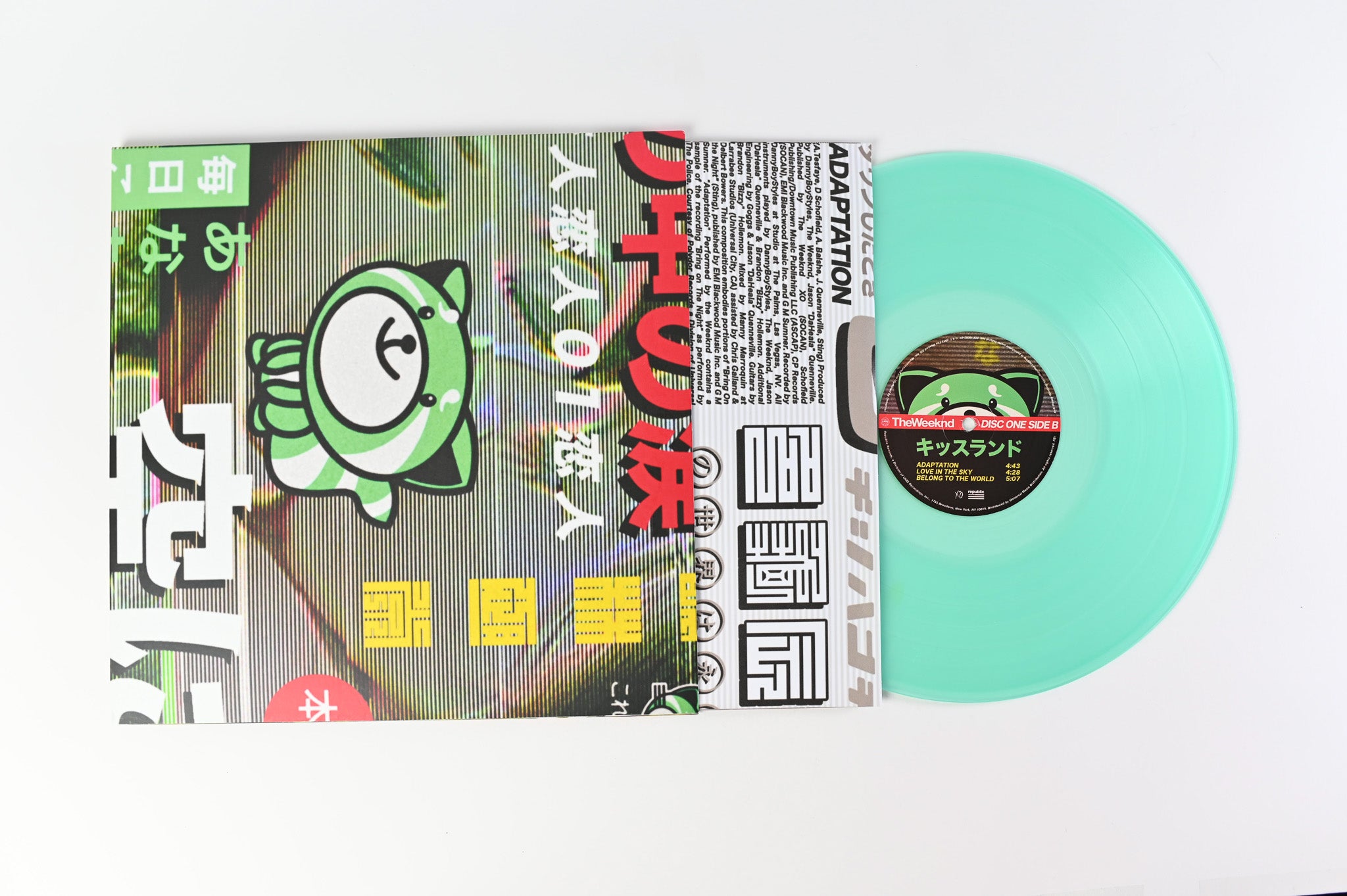 The Weeknd - Kiss Land on Republic Ltd Seaglass Colored Vinyl Reissue
