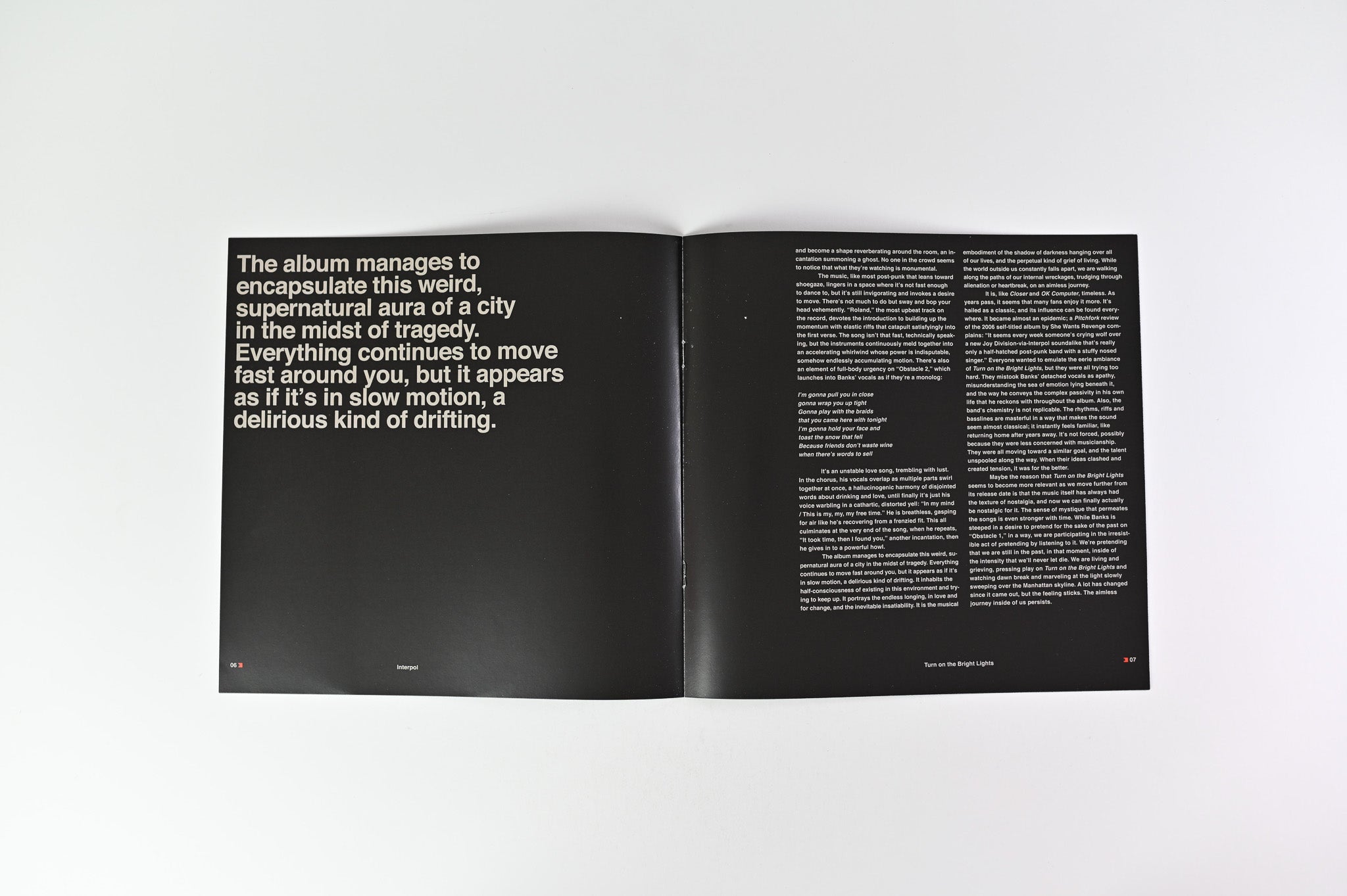 Interpol - Turn On The Bright Lights on Matador VMP Red Opaque Vinyl