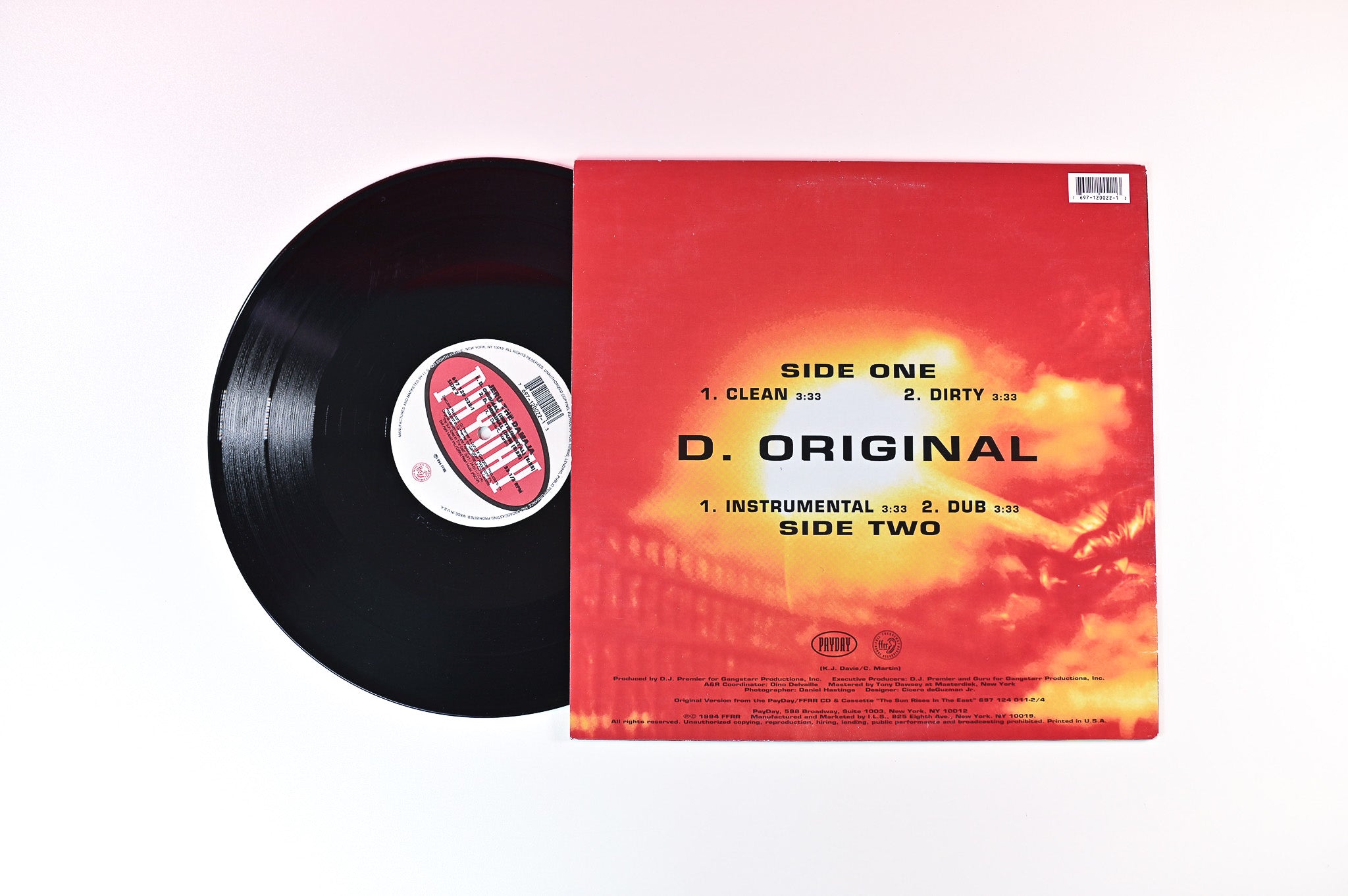 Jeru The Damaja - D. Original on Payday / FFRR - 12" Single