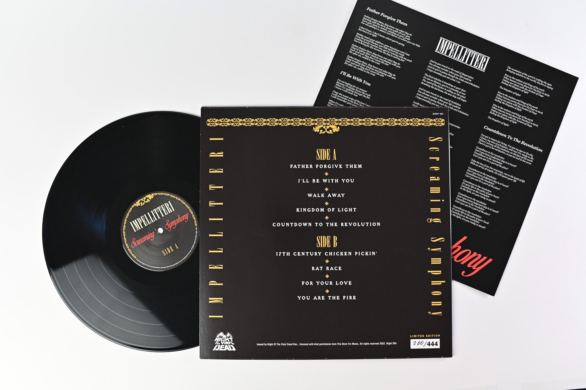 Impellitteri - Screaming Symphony on Night of the Vinyl Dead Ltd Numbered Reissue