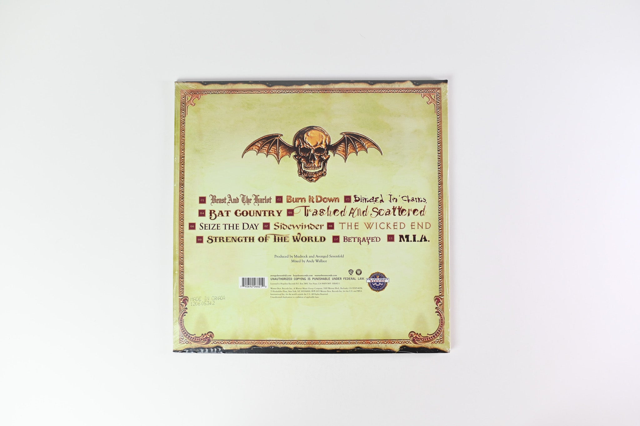 Avenged Sevenfold - City Of Evil on Hopeless Records Sealed