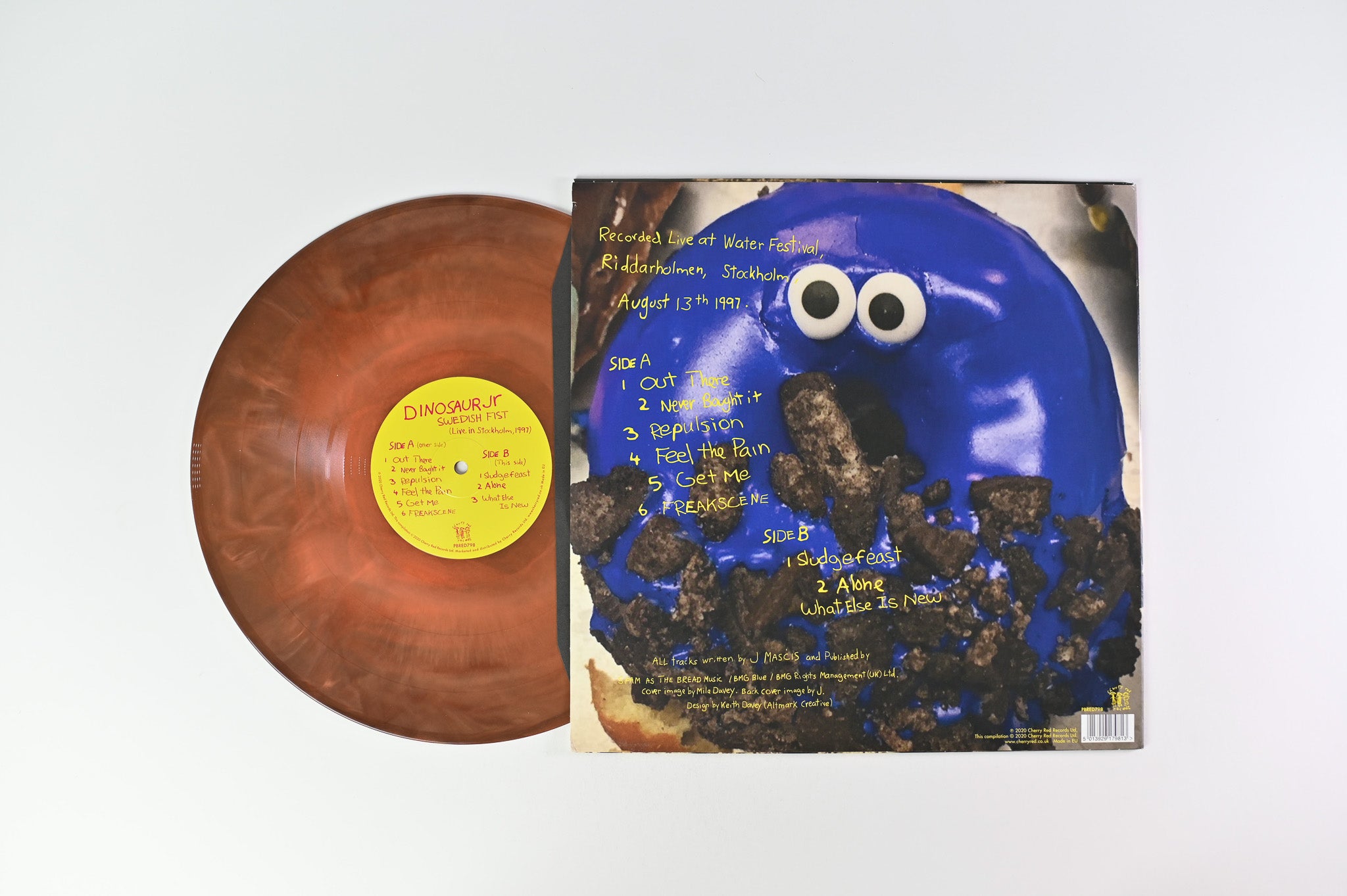 Dinosaur Jr. - Swedish Fist (Live In Stockholm) on Cherry Red Records Brown Marbled Vinyl