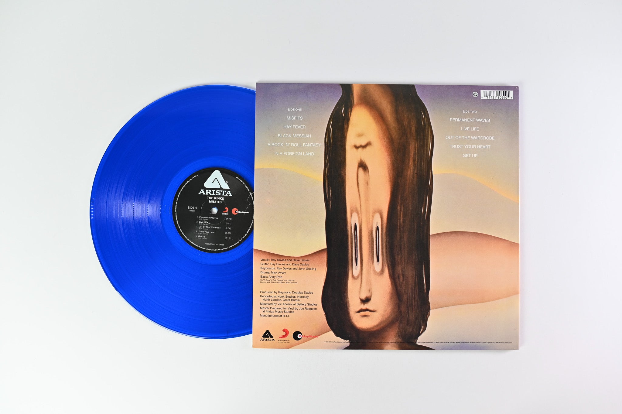 The Kinks - Misfits on Friday Music Translucent Blue Vinyl