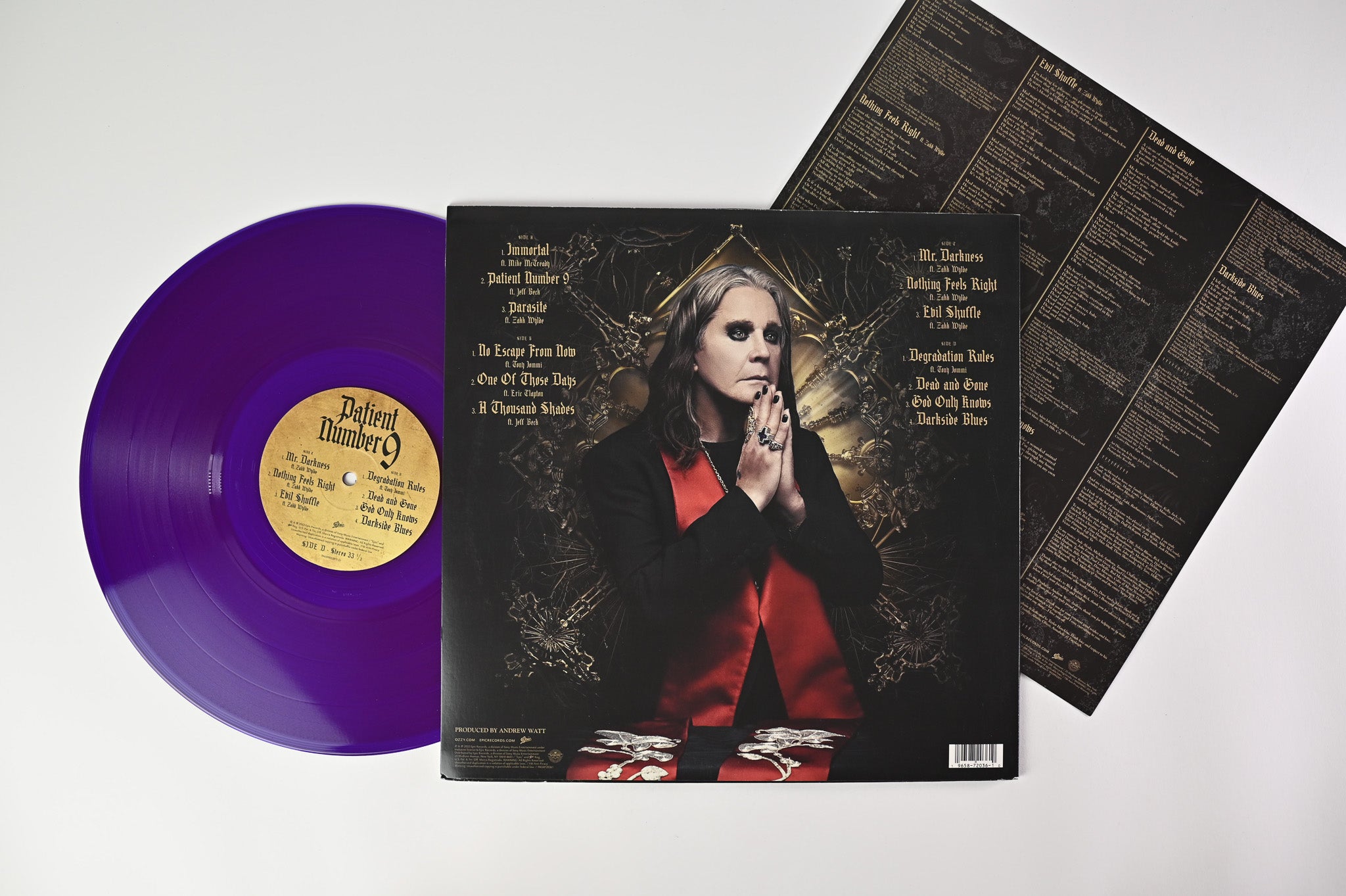 Ozzy Osbourne - Patient Number 9 on Epic - Violet Vinyl