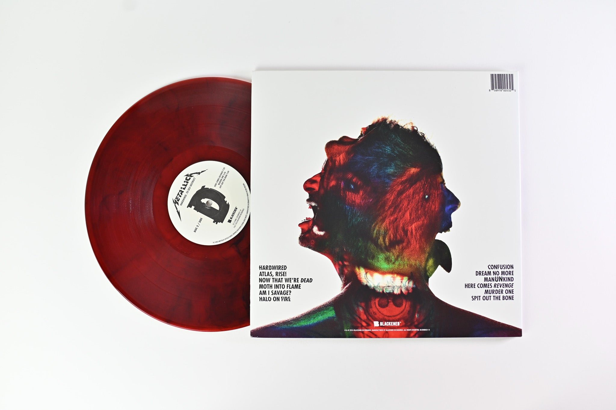 Metallica - Hardwired...To Self-Destruct on Blackened - Red Translucent Marble Vinyl