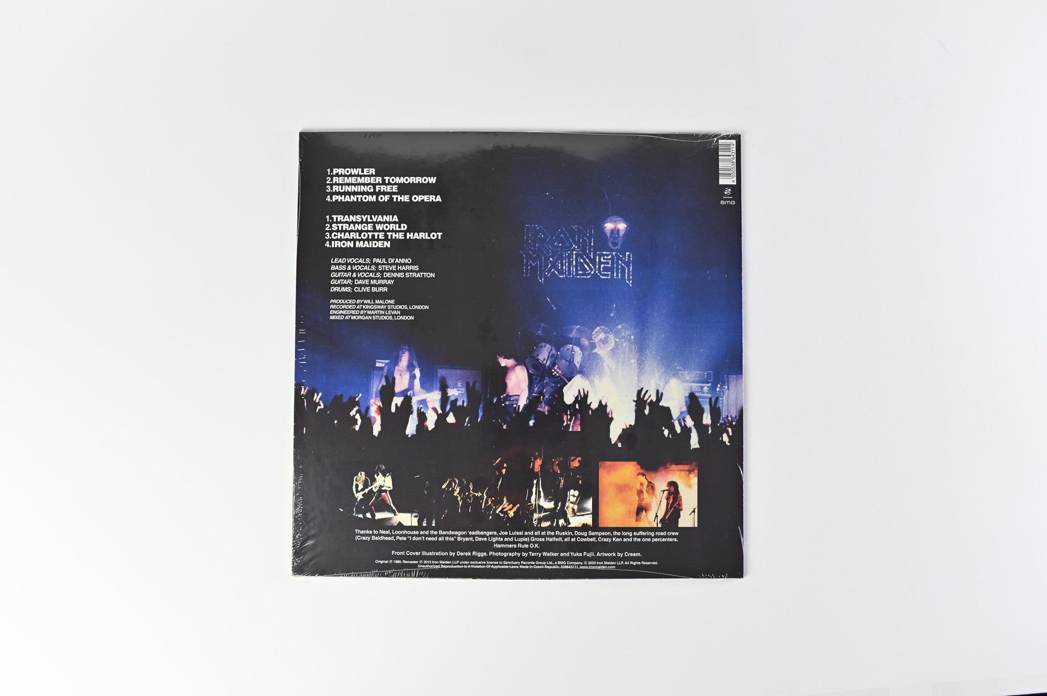 Iron Maiden - Iron Maiden on BMG Sanctuary 40th Anniversary Clear Vinyl Picture Disc Reissue Sealed