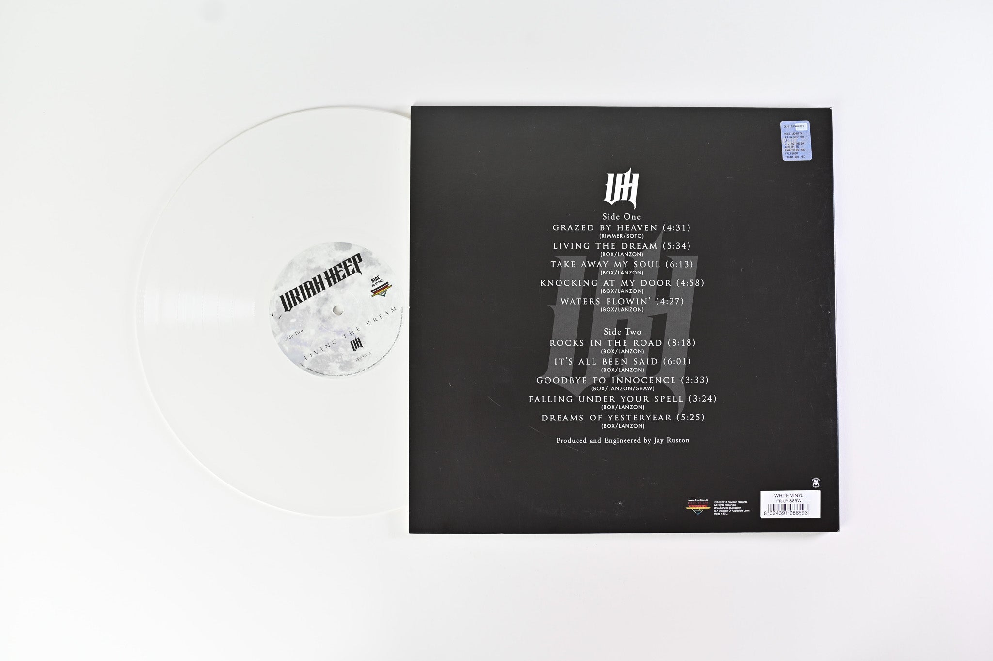 Uriah Heep - Living The Dream on Frontiers Music SRL - White Vinyl - Signed