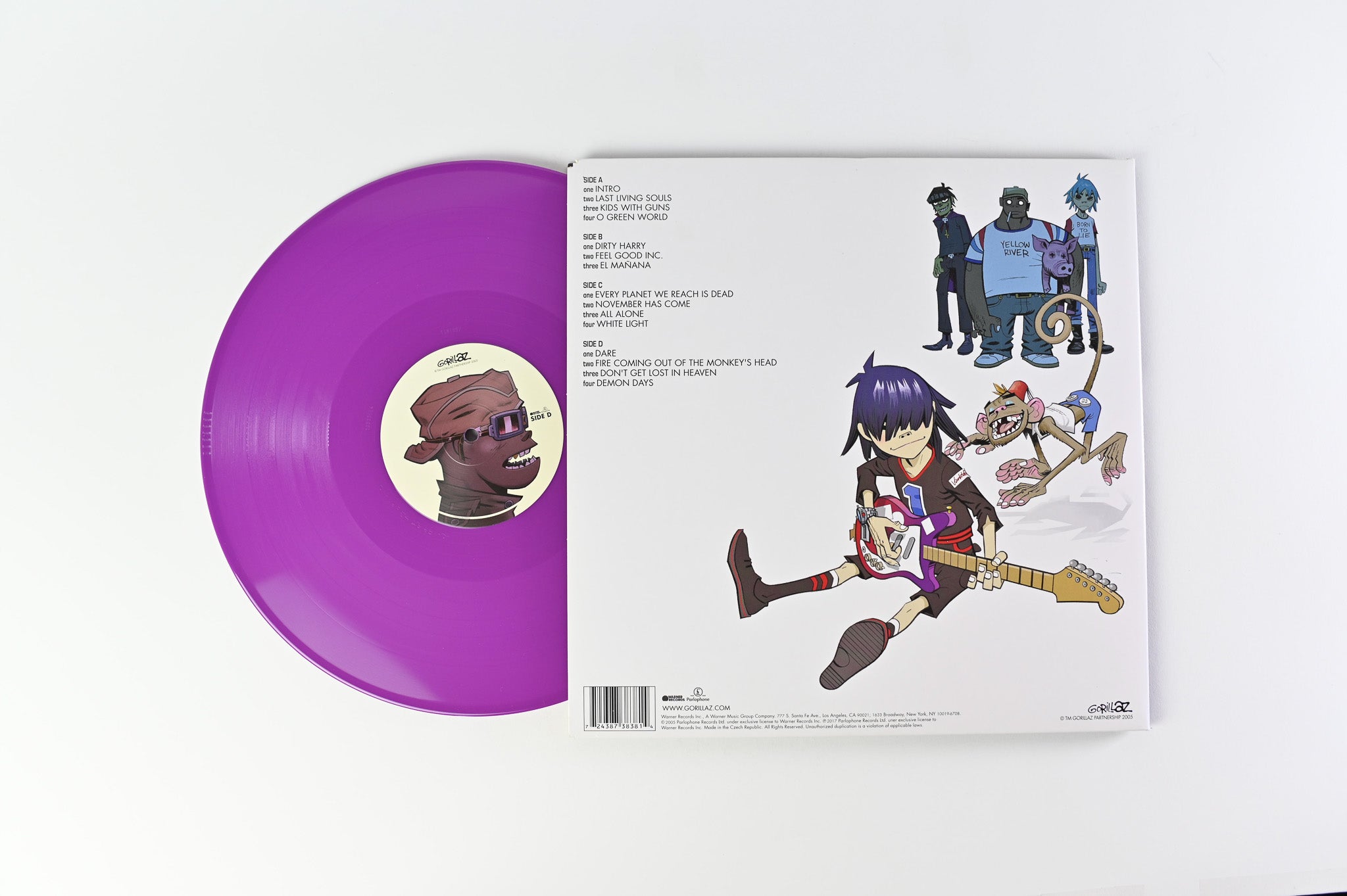 Gorillaz - Demon Days on Warner Parlophone Opaque Purple Reissue