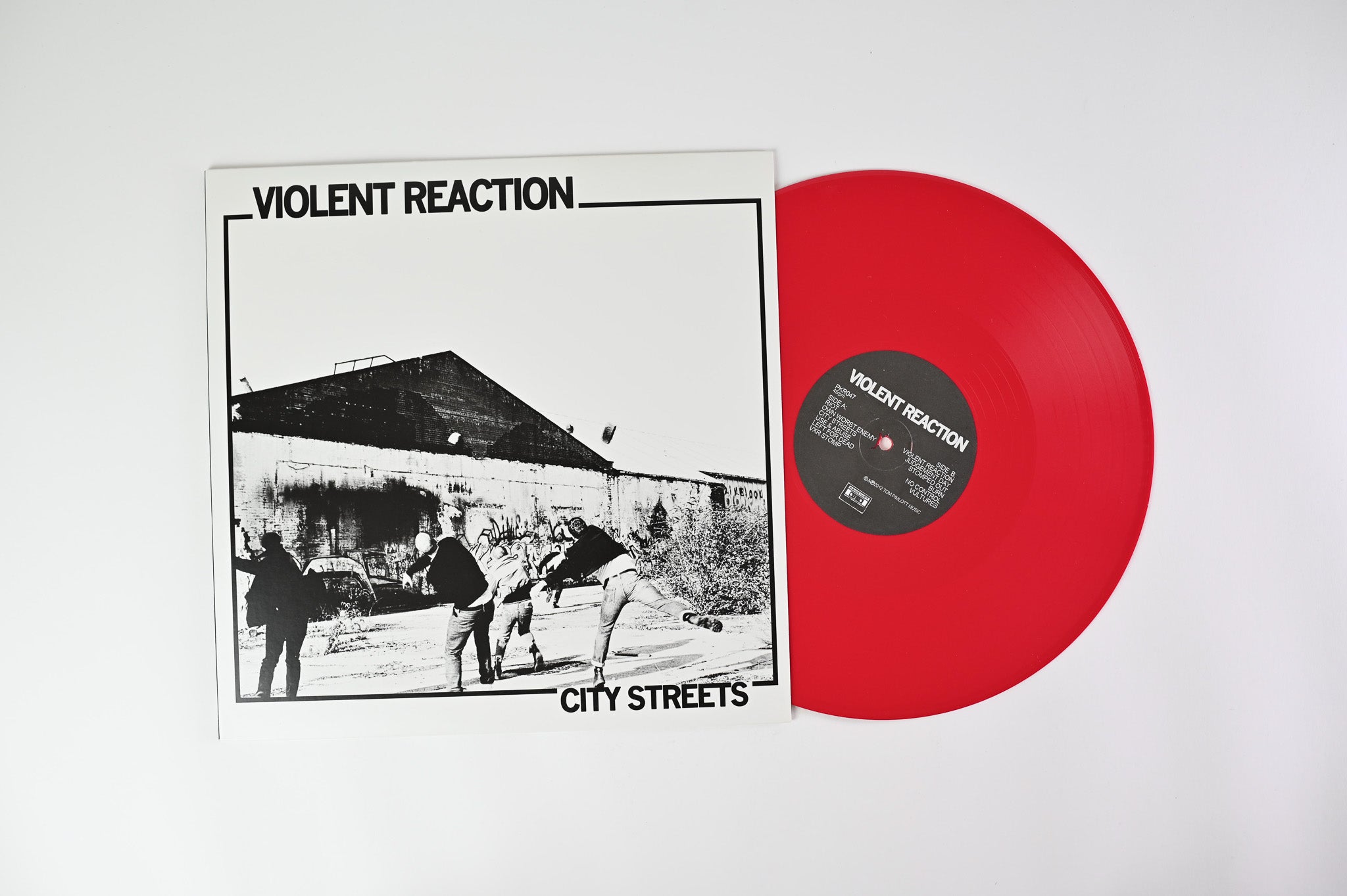 Violent Reaction - City Streets on Painkiller Records - Red Vinyl