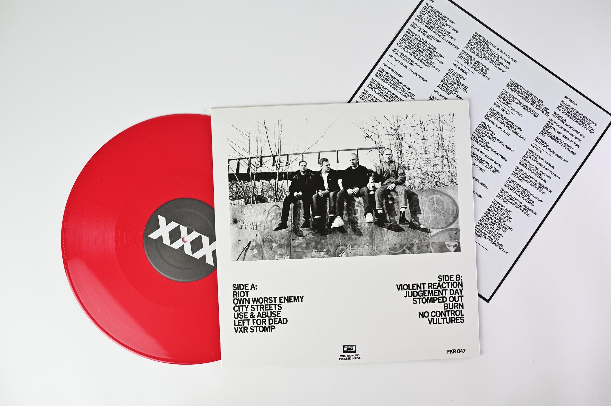Violent Reaction - City Streets on Painkiller Records - Red Vinyl