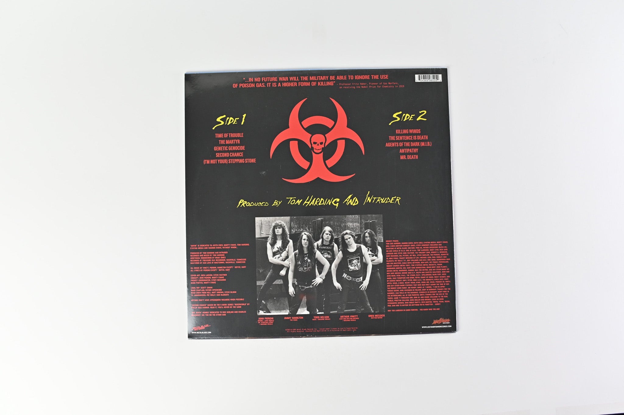 Intruder - A Higher Form of Killing 30th Anniversary on Lost & Found Ltd Blue Splatter Reissue Sealed