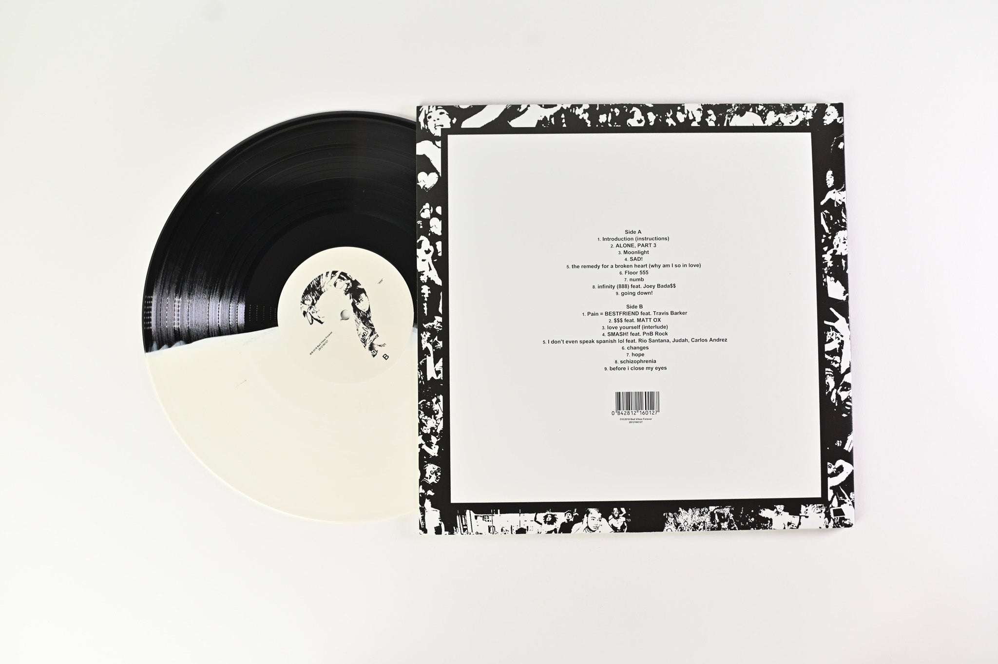 Xxxtentacion - ? on Bad Vibes Forever - White / Black Split Colored Vinyl