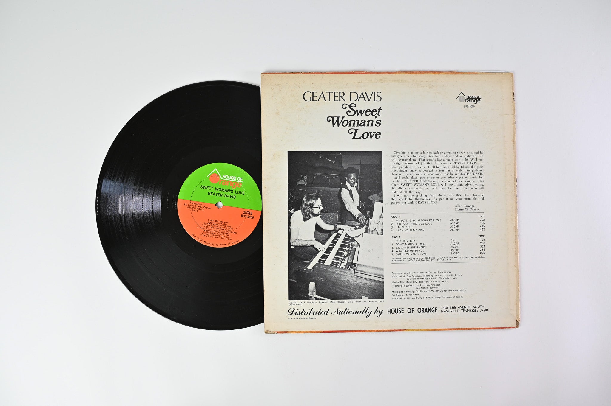 Geater Davis - Sweet Woman's Love on House Of Orange