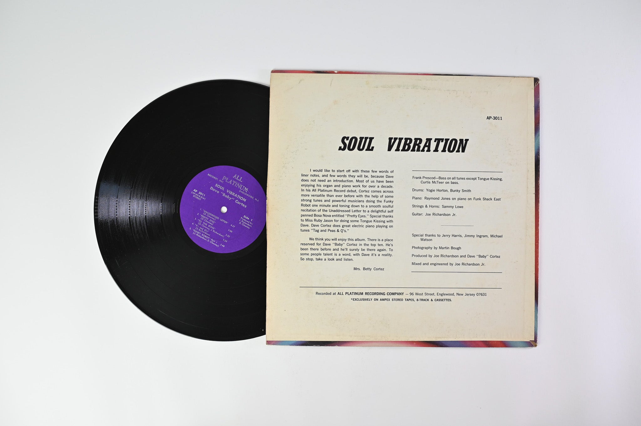 Dave "Baby" Cortez - Soul Vibration on All Platinum