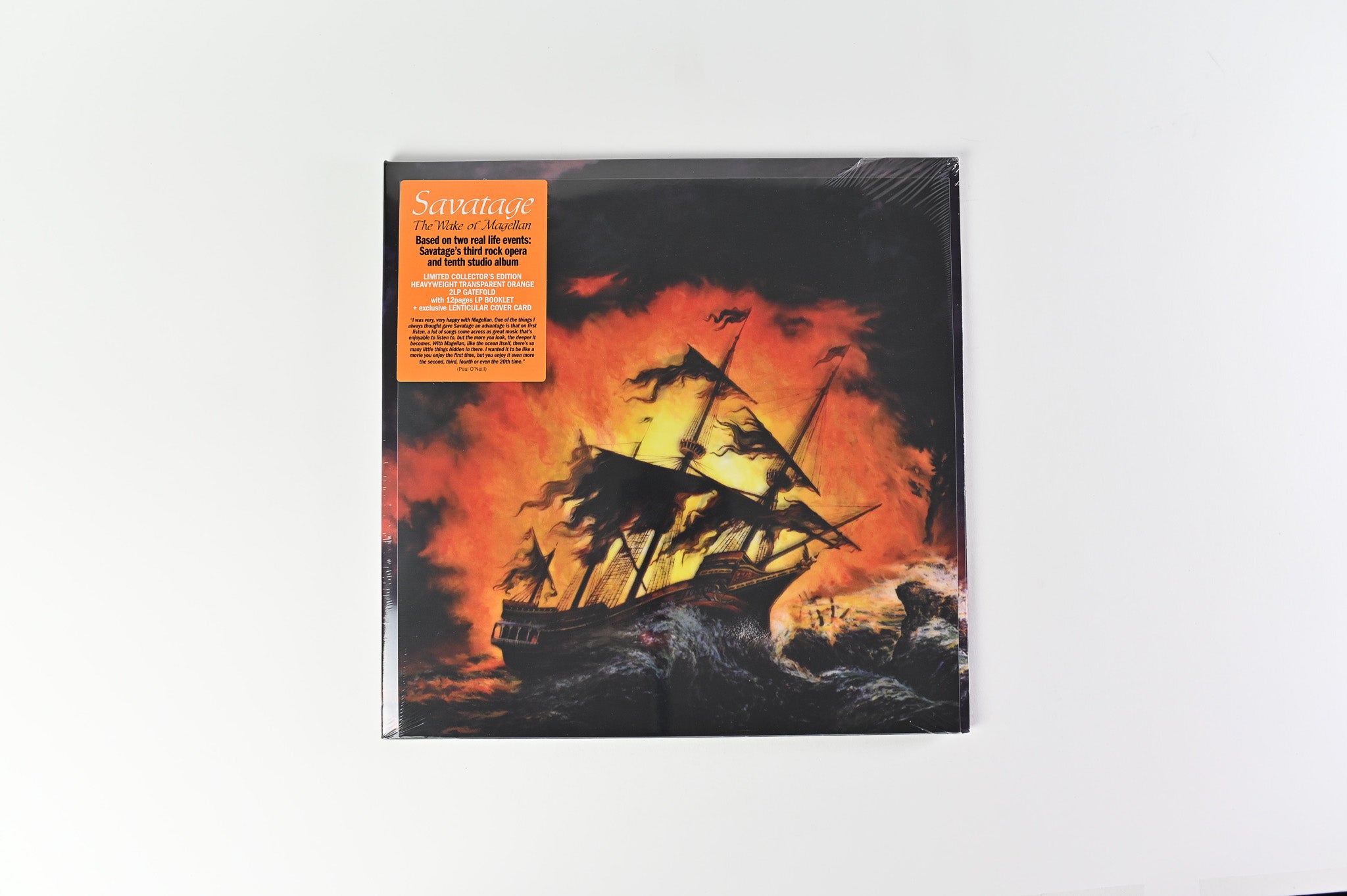 Savatage - The Wake Of Magellan on Ear Music Classics Ltd Orange Vinyl Reissue Sealed