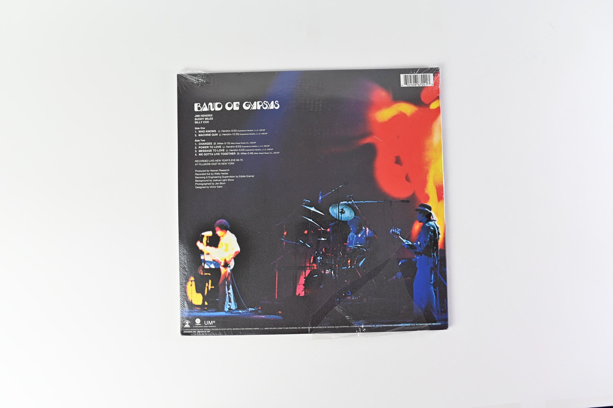 Jimi Hendrix - Band Of Gypsys on Capitol 180 Gram Reissue Sealed