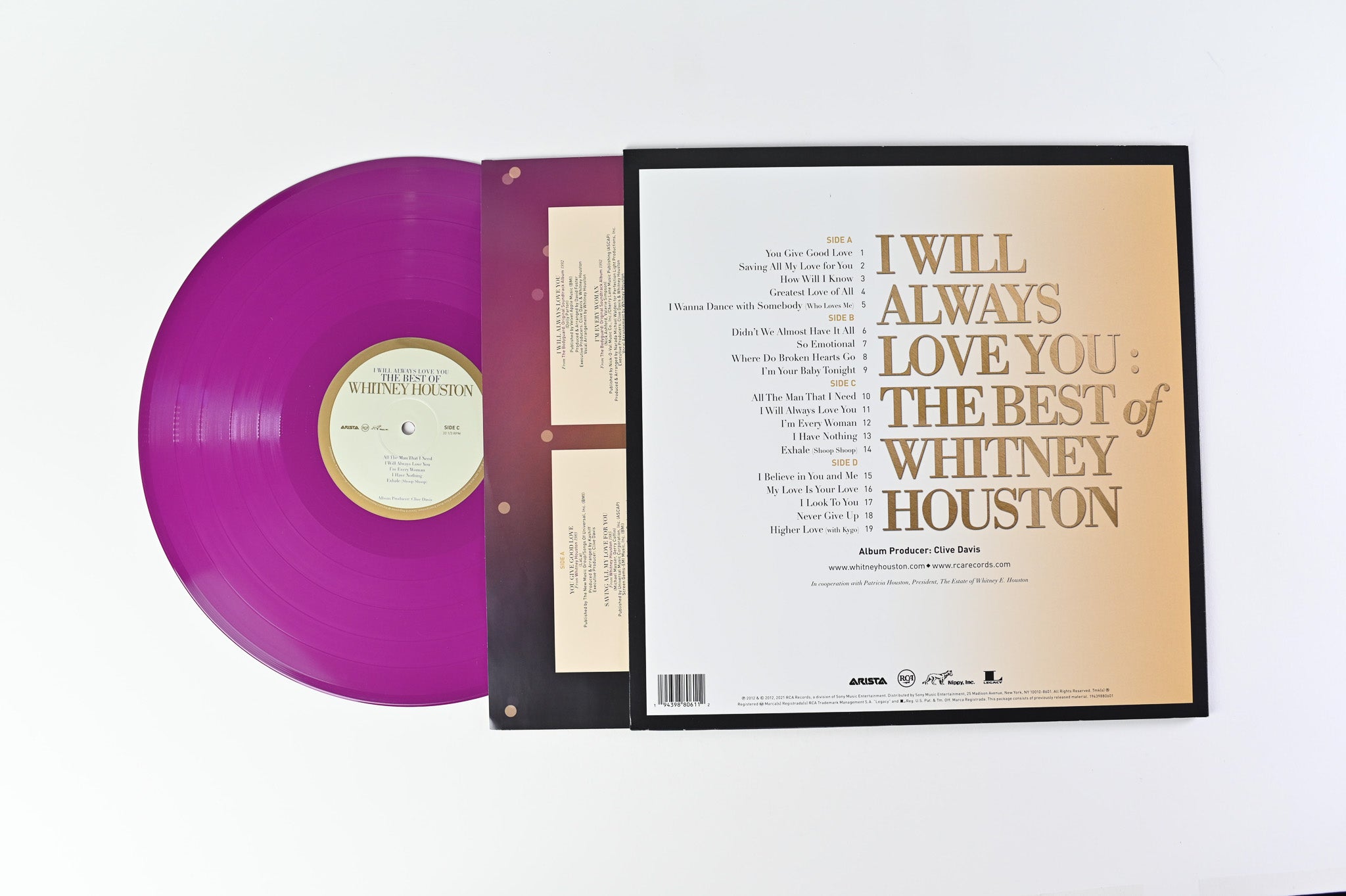 Whitney Houston - I Will Always Love You: The Best Of Whitney Houston on Arista Dark Purple