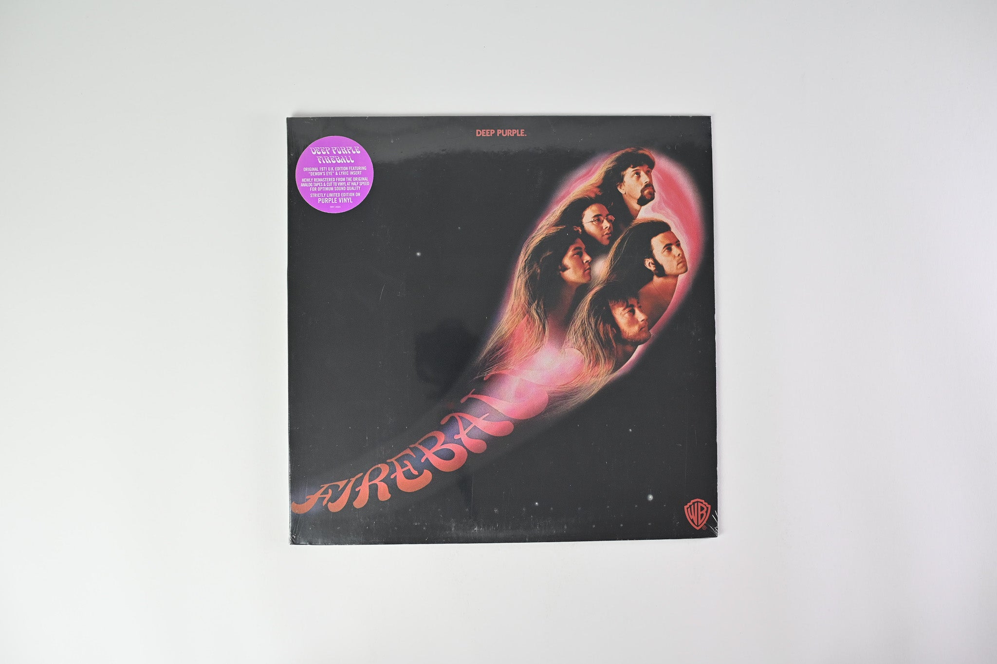 Deep Purple - Fireball on Warner Bros. Ltd Purple Vinyl Reissue Sealed