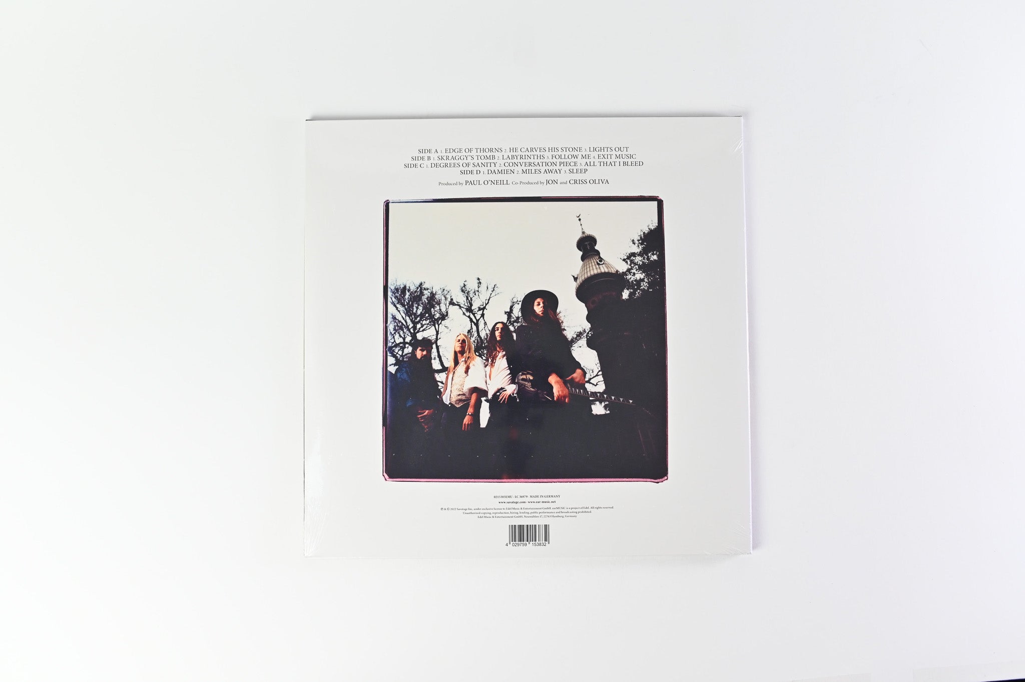 Savatage - Edge Of Thorns on Ear Music Classics Limited Yellow Sun Vinyl Reissue Sealed