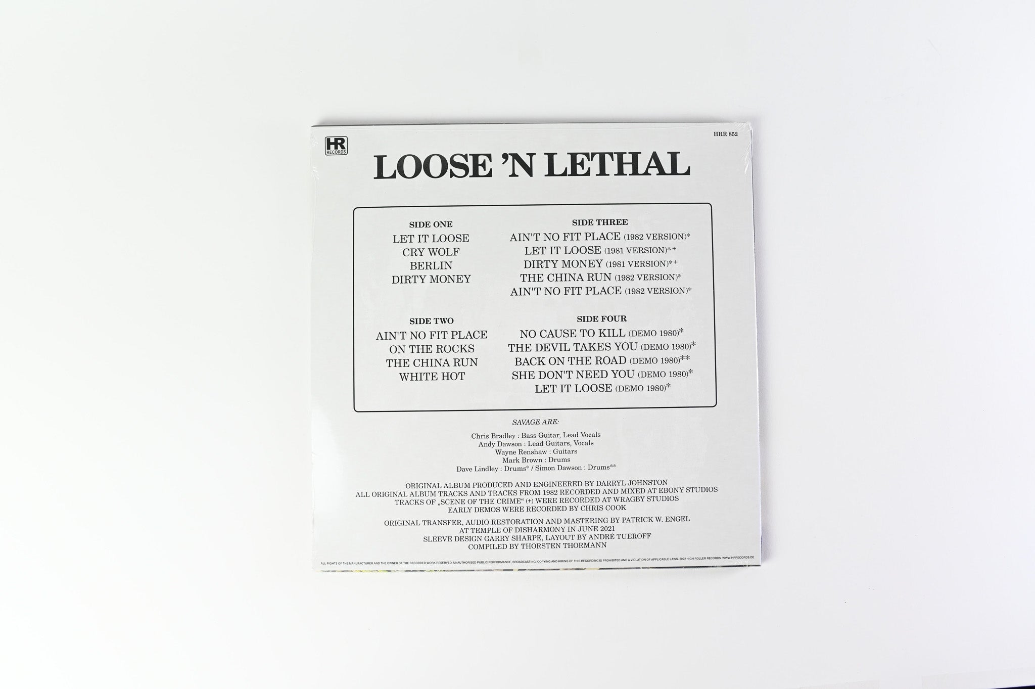 Savage - Loose 'N Lethal on High Roller Ltd Blue Sea / White Splatter Vinyl Reissue Sealed