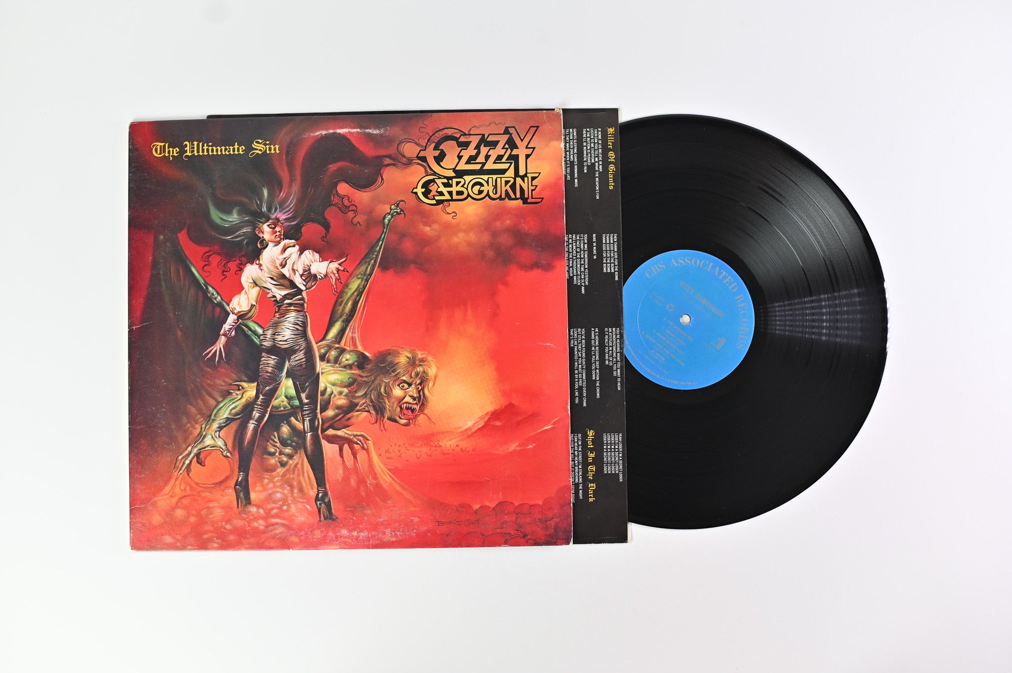 Ozzy Osbourne - The Ultimate Sin on CBS Associated Records