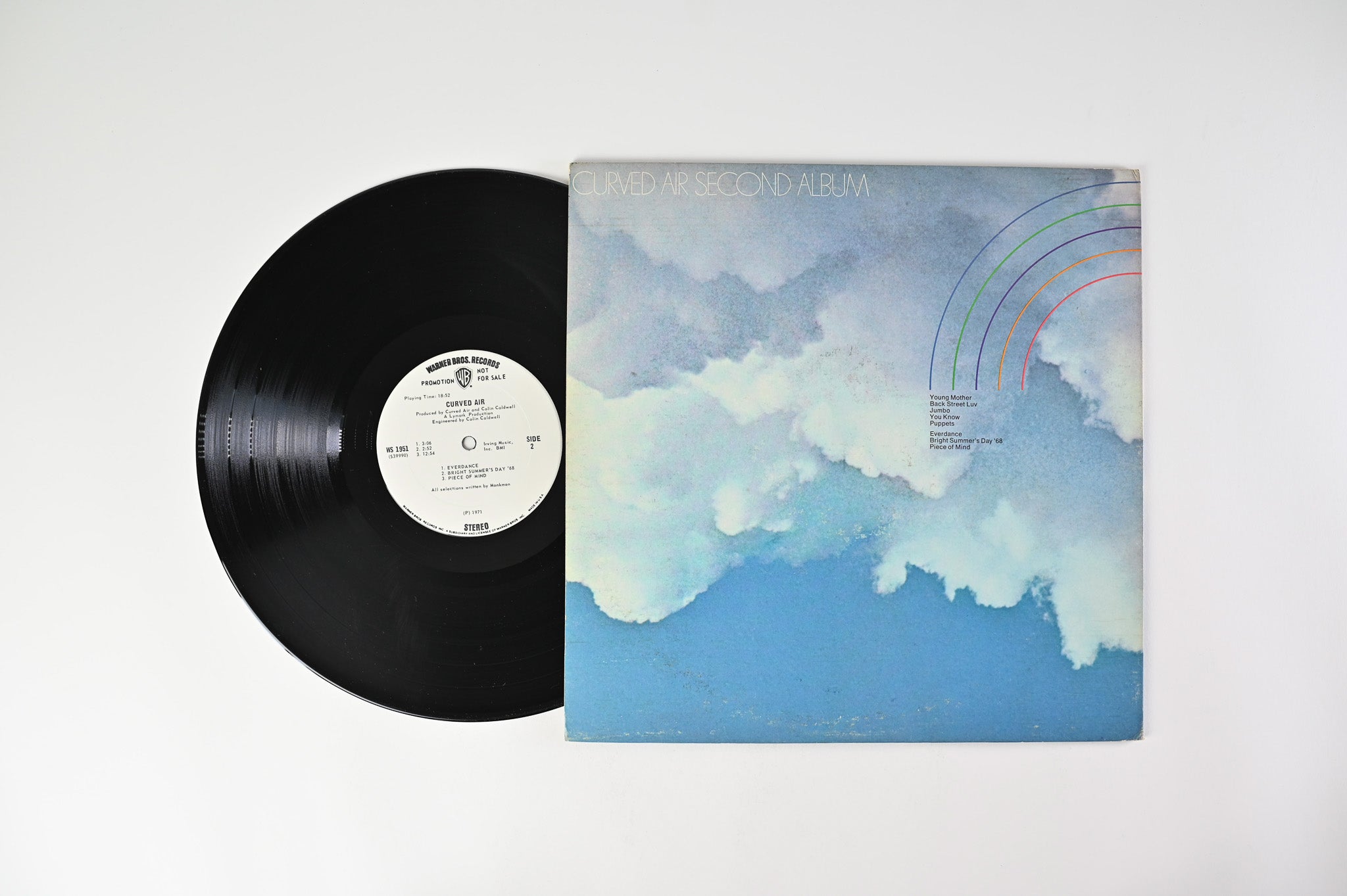 Curved Air - Second Album on Warner Bros Promo