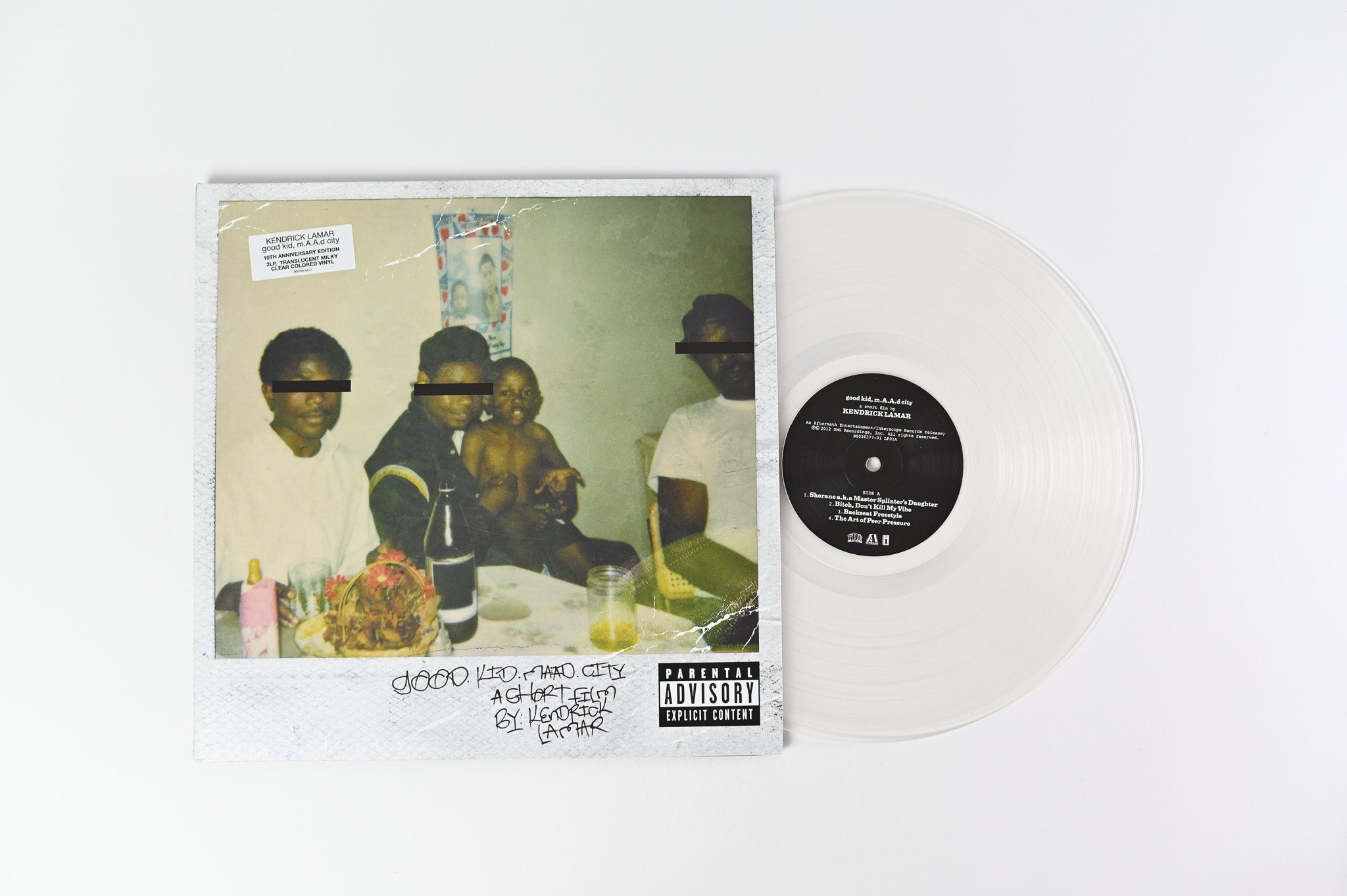 Kendrick Lamar - Good Kid, M.A.A.d City on Interscope Clear Milky Translucent