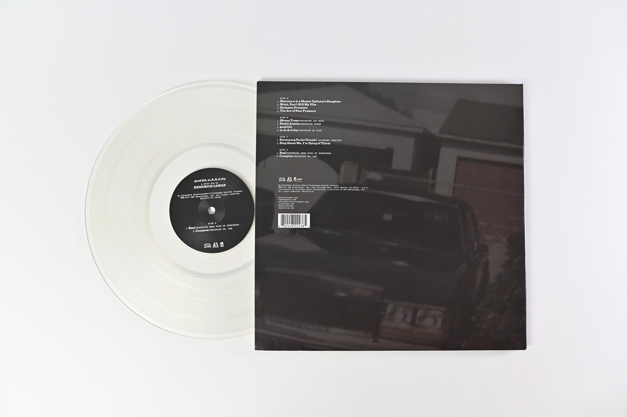 Kendrick Lamar - Good Kid, M.A.A.d City on Interscope Clear Milky Translucent