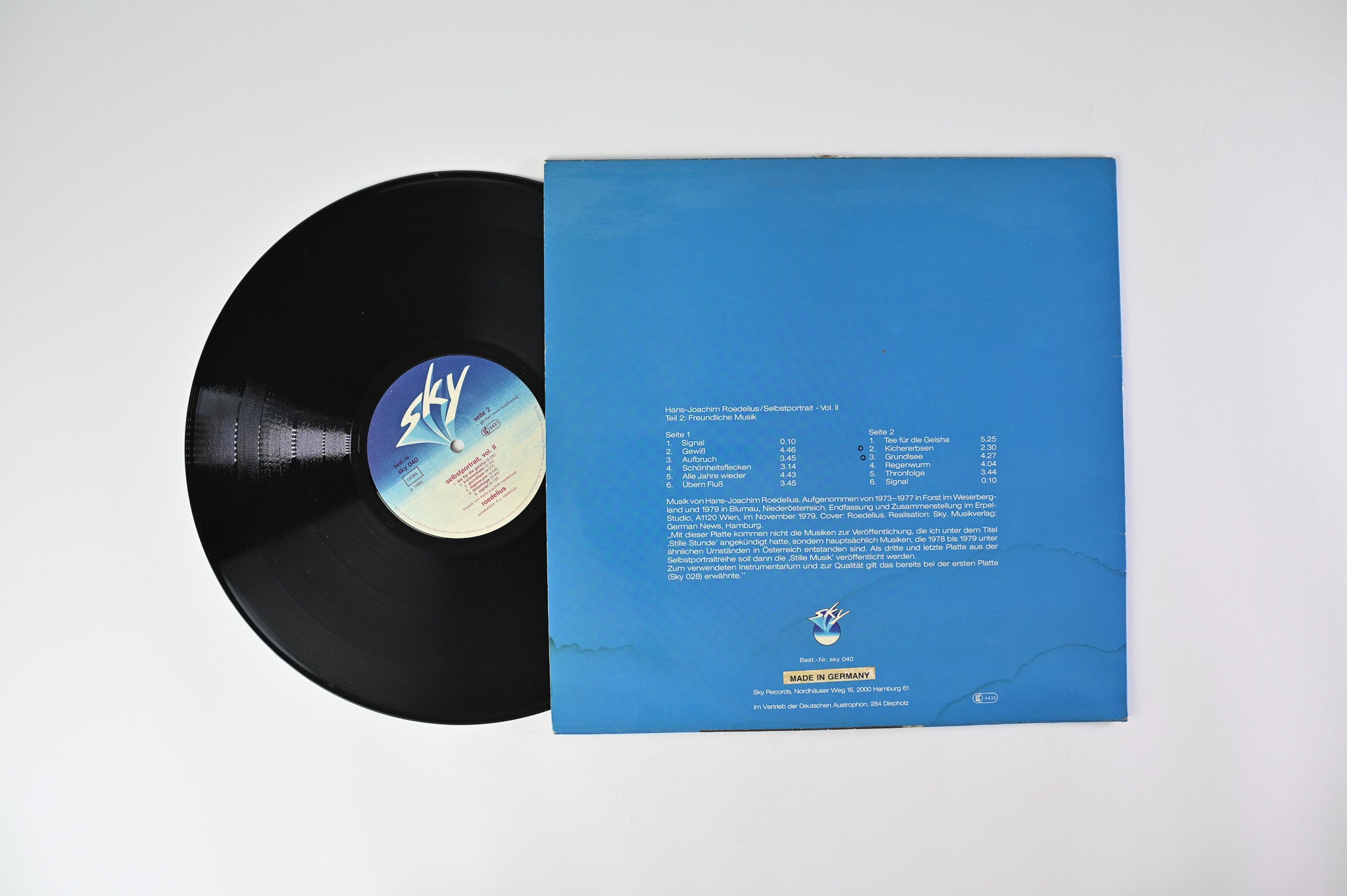 Hans-Joachim Roedelius - Selbstportrait - Vol. II (Teil 2: Freundliche Musik) on Sky German Press