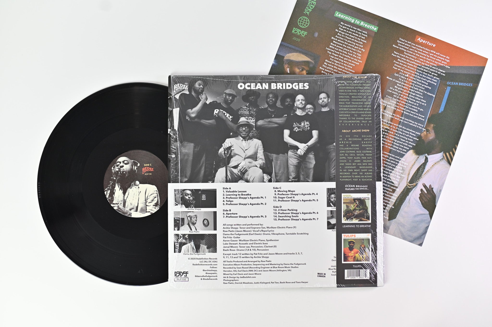 Archie Shepp, Raw Poetic, Damu The Fudgemunk - Ocean Bridges on Redefinition Records