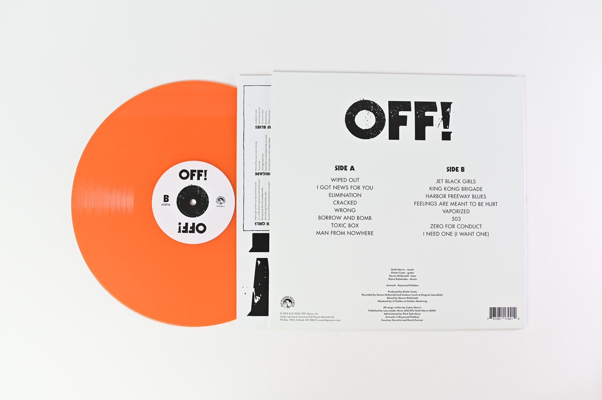 OFF! - OFF! on Fat Possum Ltd Orange Translucent Reissue