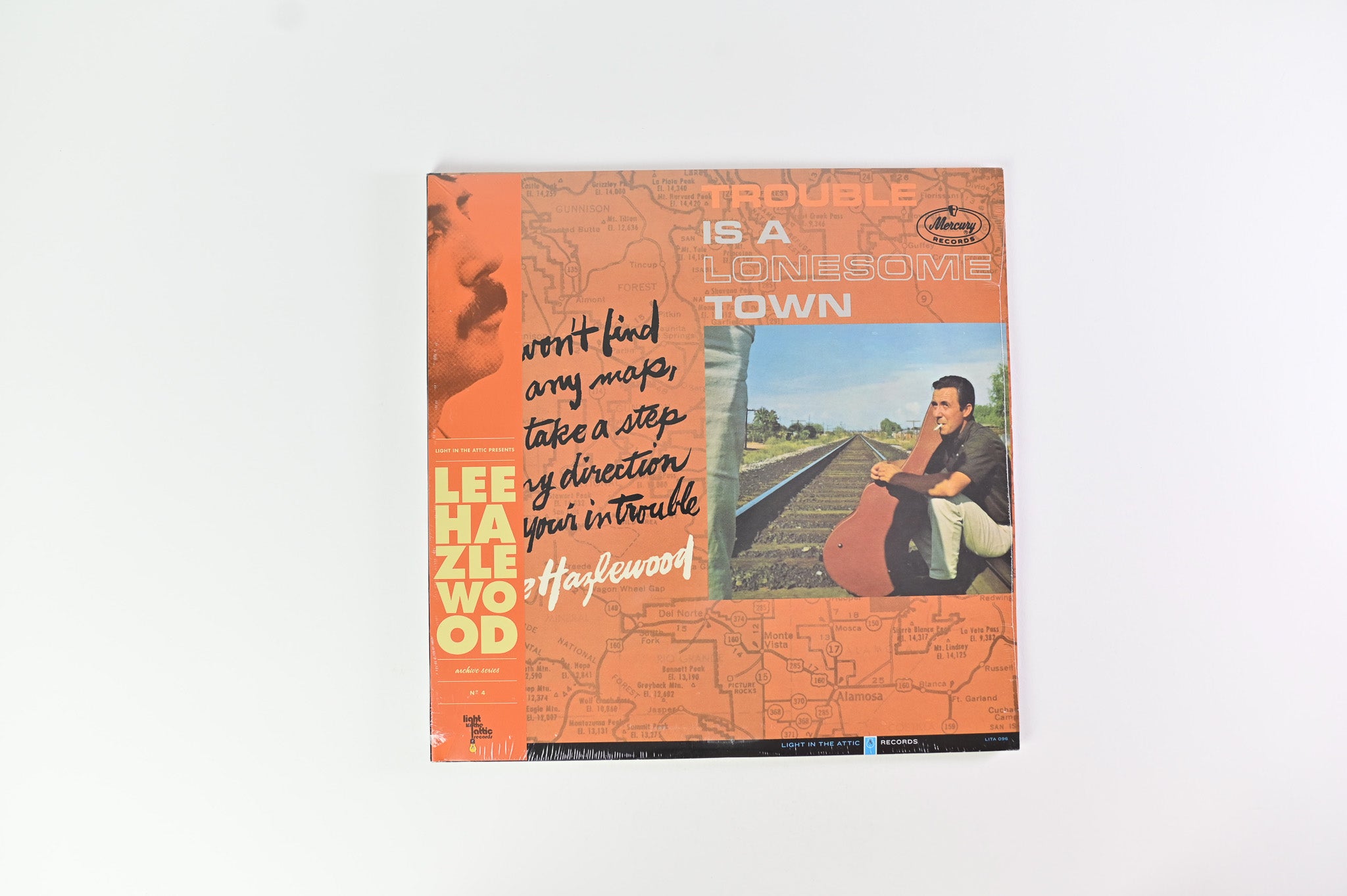 Lee Hazlewood - Trouble Is A Lonesome Town on Light in the Attic Reissue Sealed