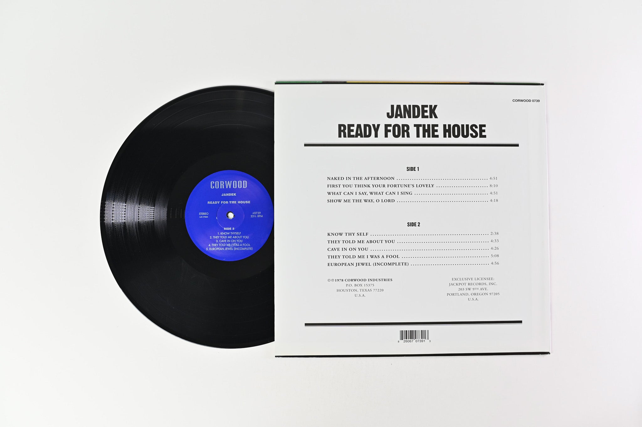 Jandek - Ready For The House on Corwood Reissue