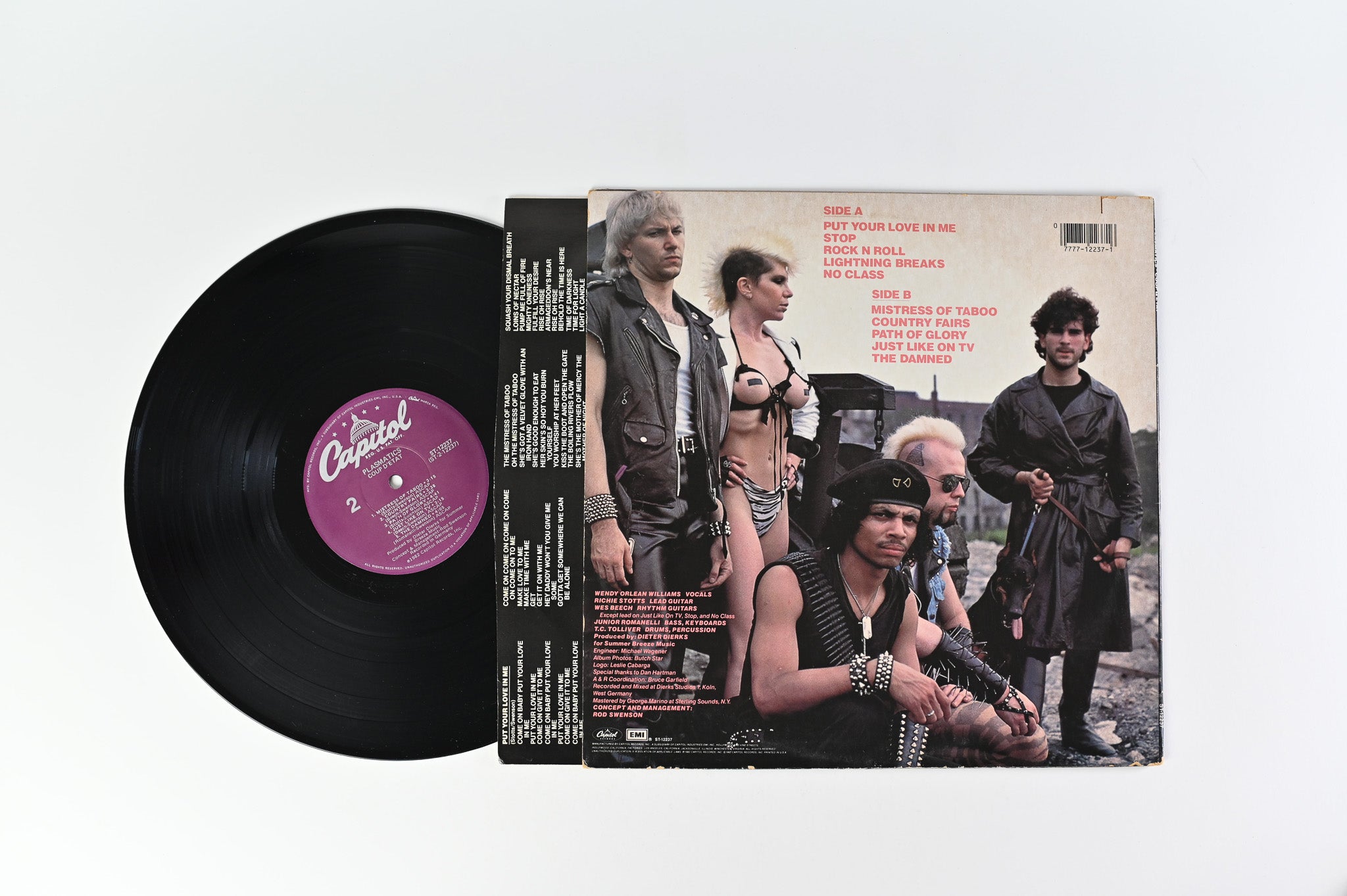 Plasmatics - Coup D'Etat on Capitol Records