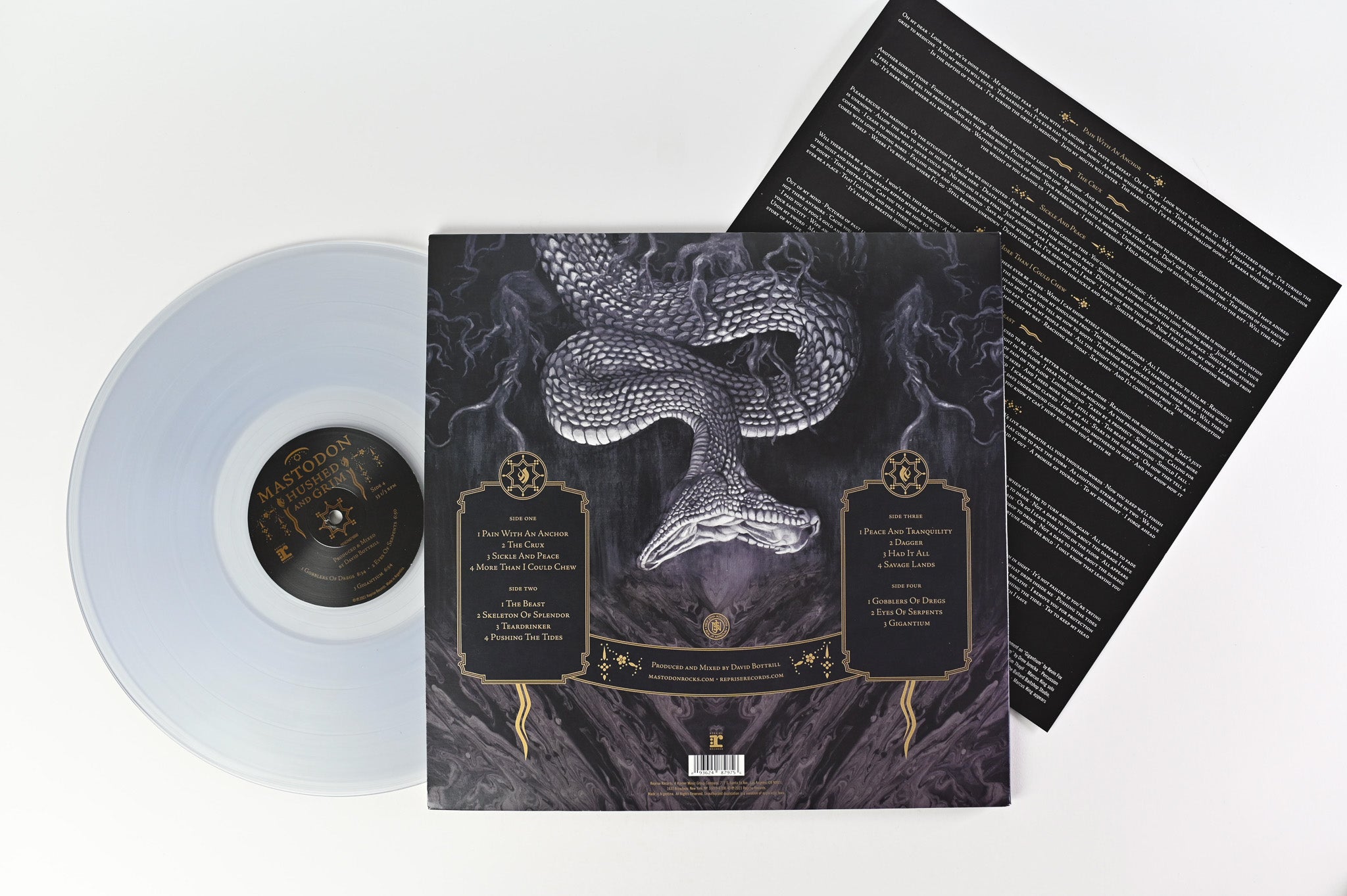 Mastodon - Hushed And Grim on Reprise Records Clear Vinyl
