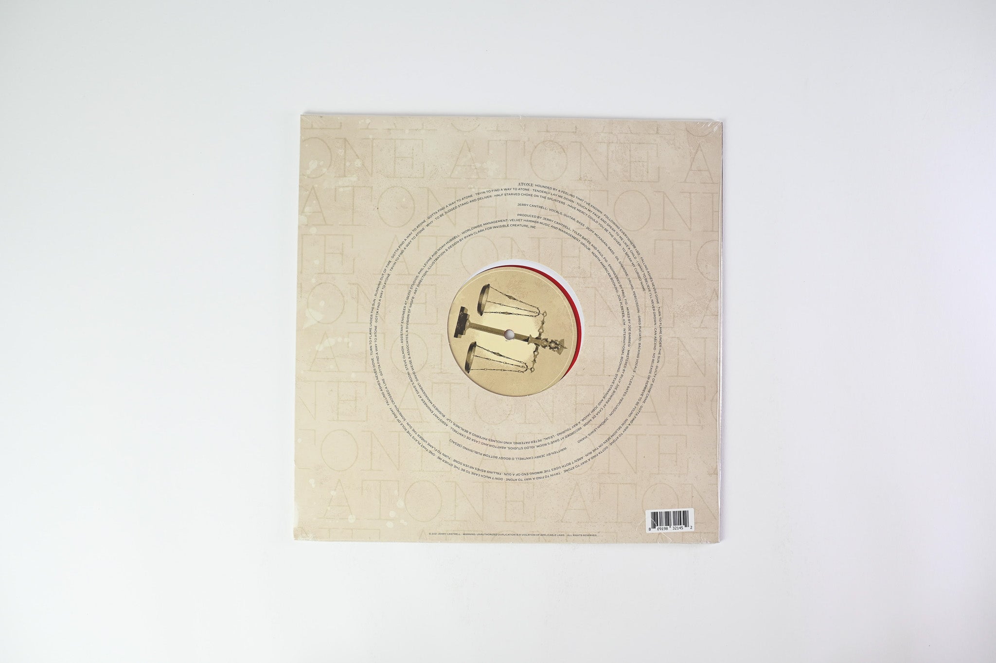 Jerry Cantrell - Atone on Double J Music - Sealed Red Vinyl