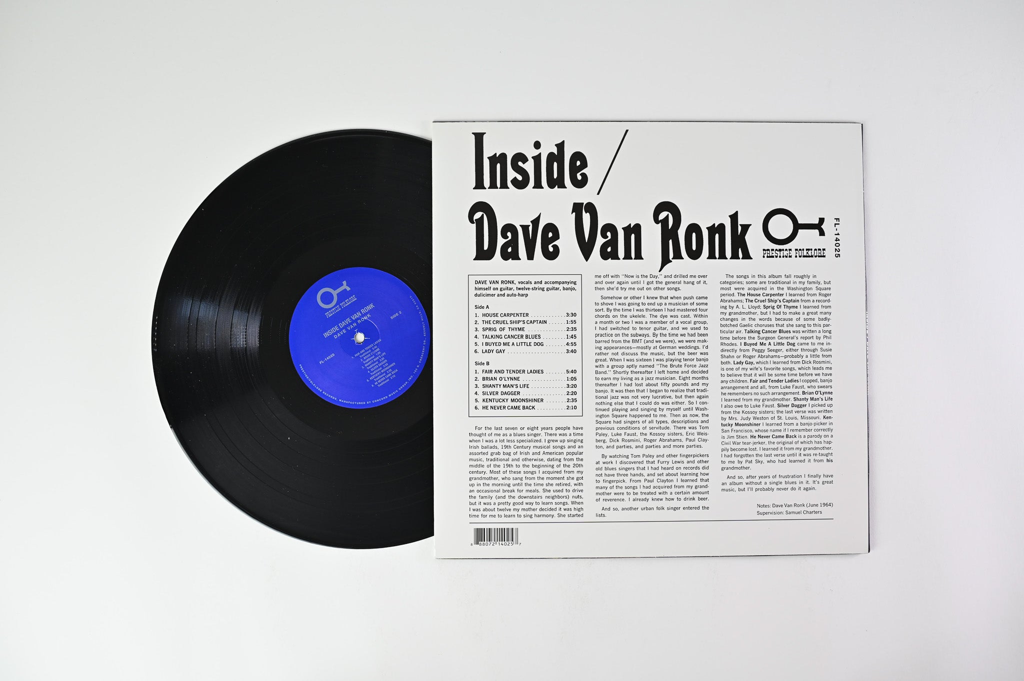 Dave Van Ronk - Inside on Prestige Folklore