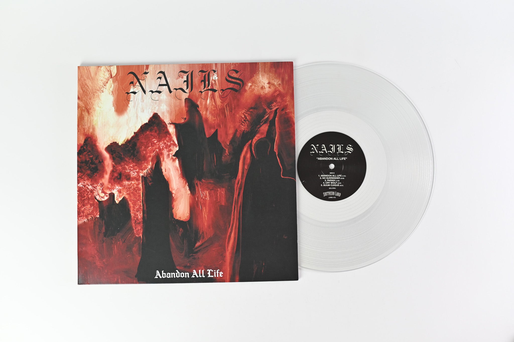 Nails - Abandon All Life on Southern Lord - Clear Vinyl