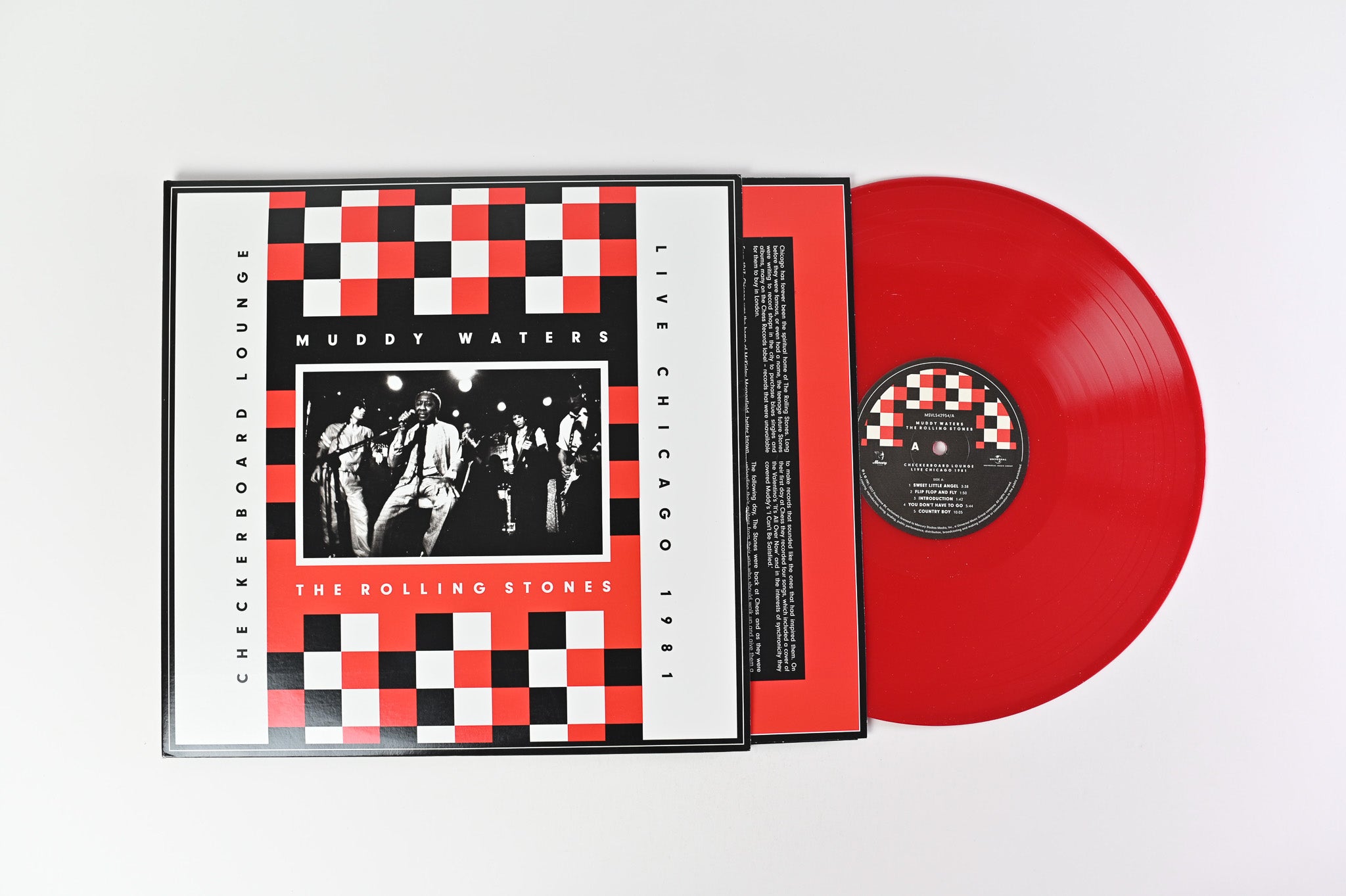 Muddy Waters - Checkerboard Lounge - Live Chicago 1981 on Mercury Red and White Reissue
