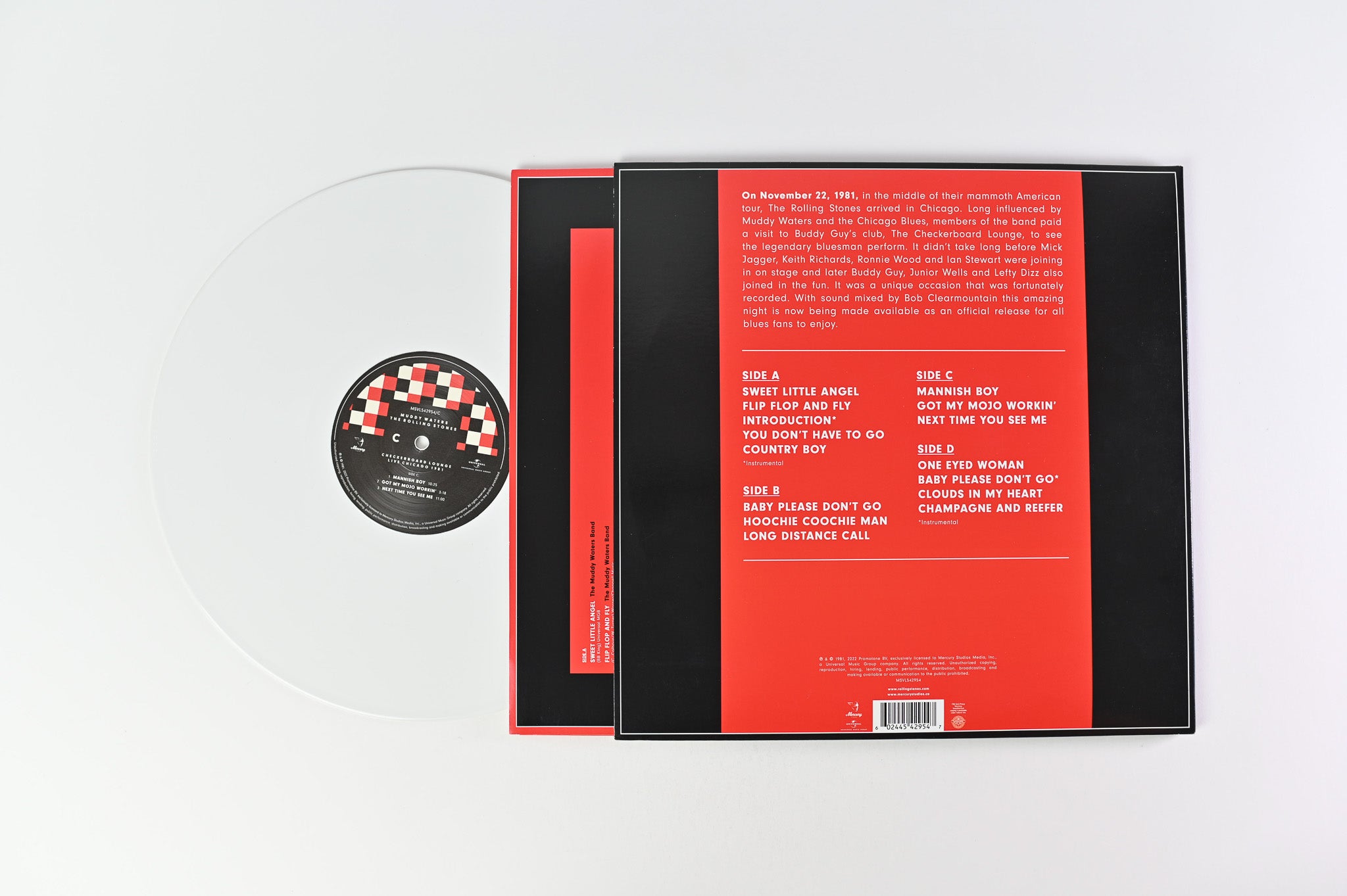 Muddy Waters - Checkerboard Lounge - Live Chicago 1981 on Mercury Red and White Reissue