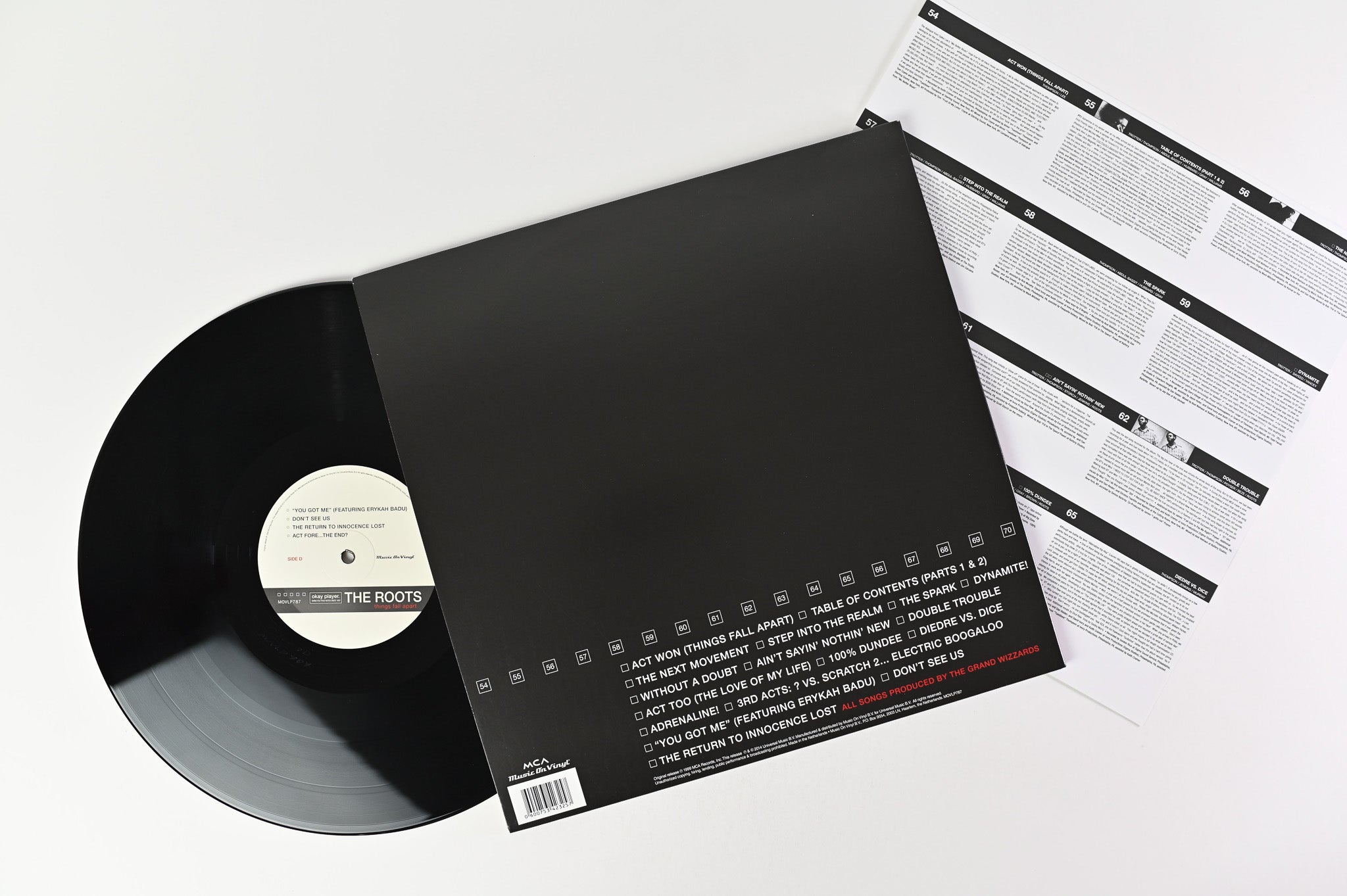 The Roots - Things Fall Apart on MCA Music On Vinyl Reissue