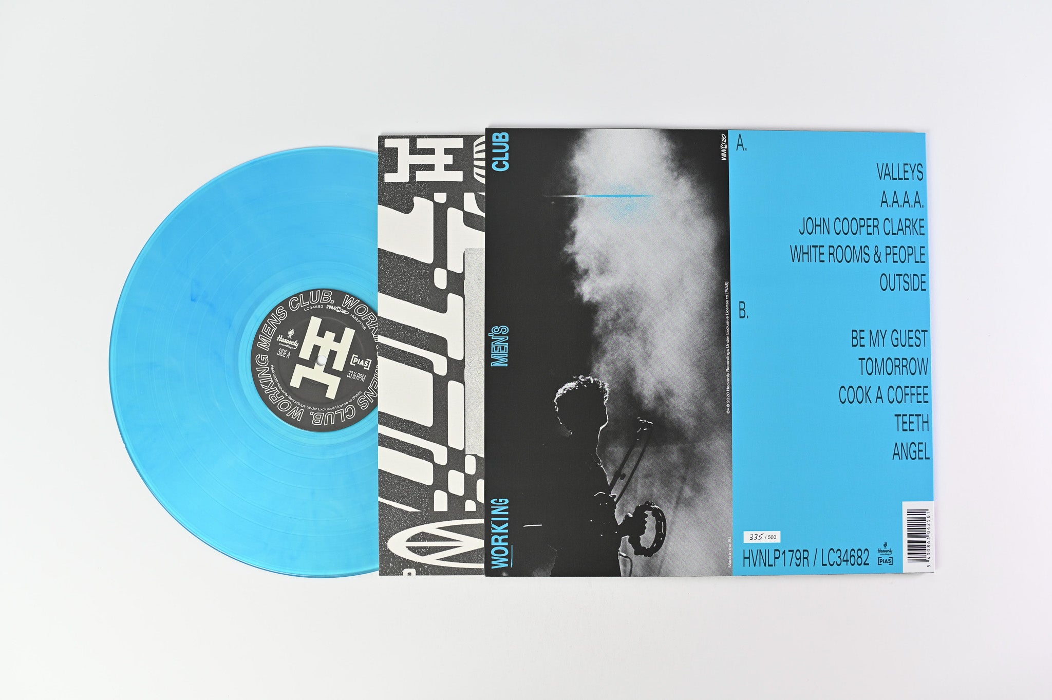 Working Men's Club - Working Men's Club on Heavenly Numbered Transparent Blue Marble